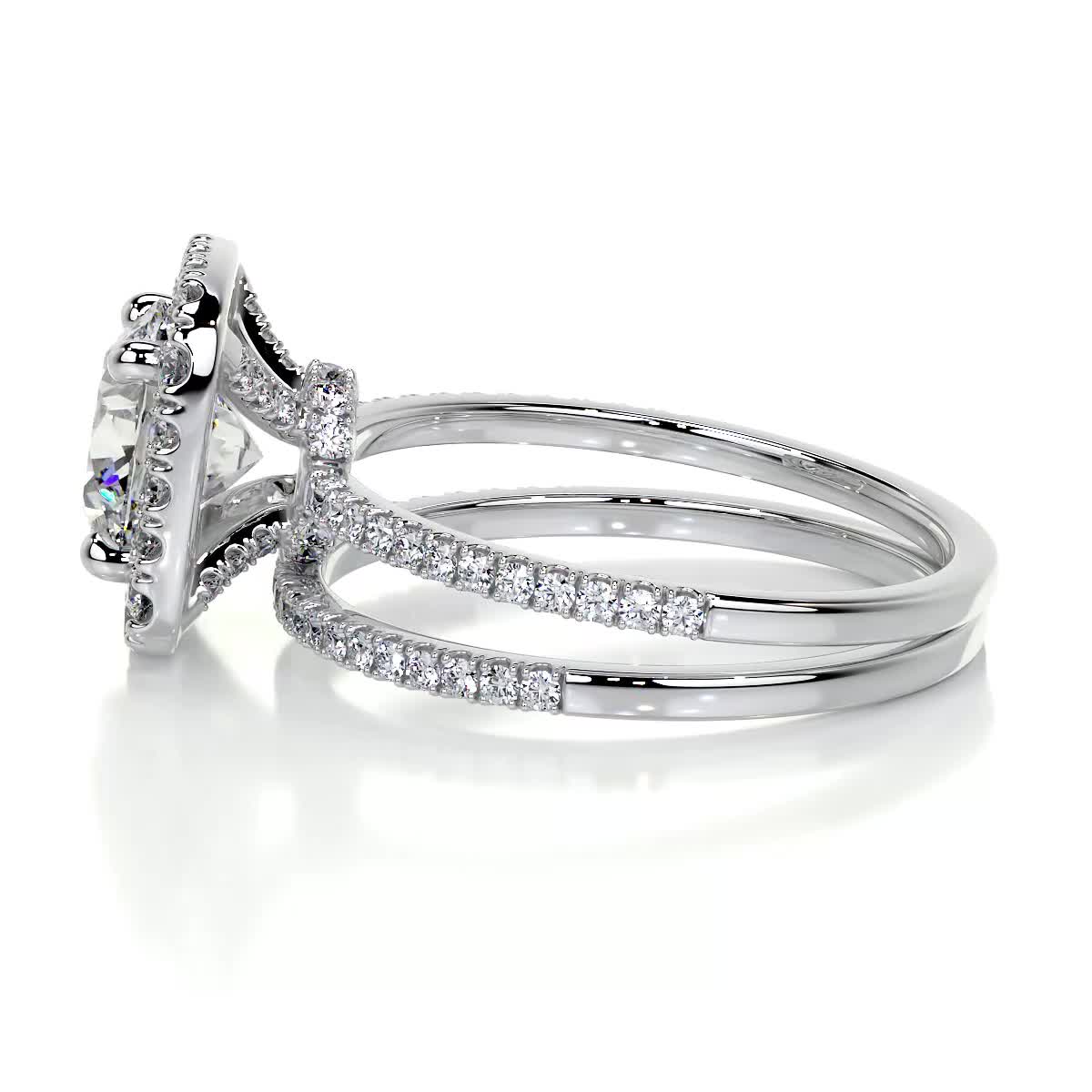 Catalina Diamond Bridal Set -18K White Gold、mySite、hinf8tx79