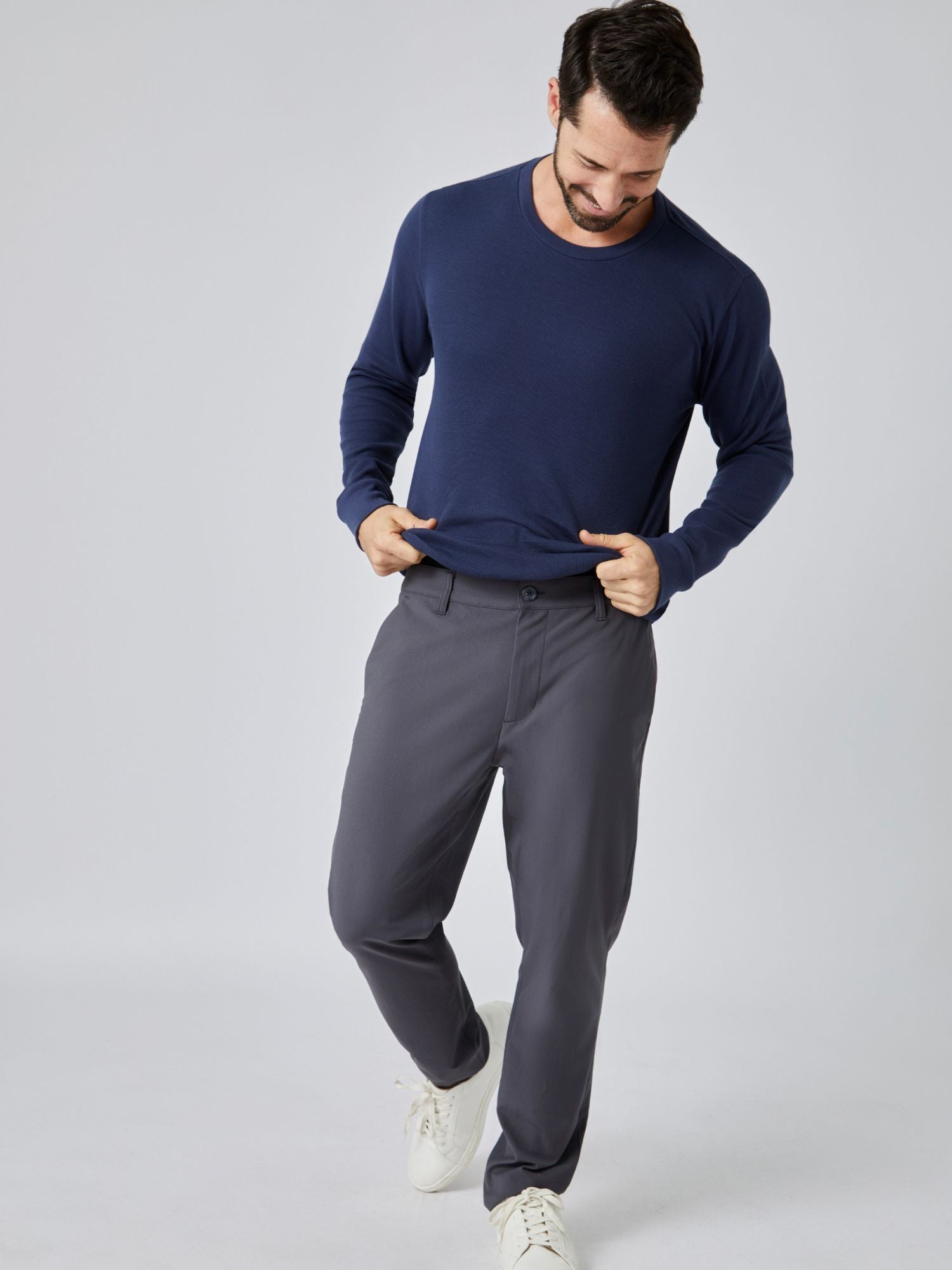  Navy Thermal Long Sleeve Crew、mySite、ghnorth