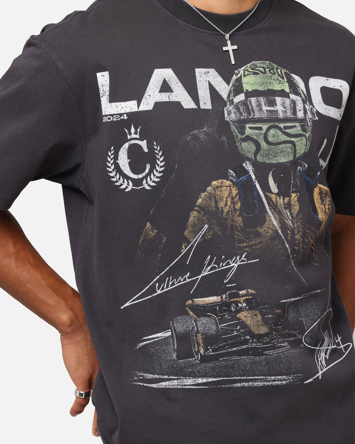 Mitchell & Ness X Mclaren Lando Norris Victory T-Shirt Faded Black、mySite、zt4zffjzw