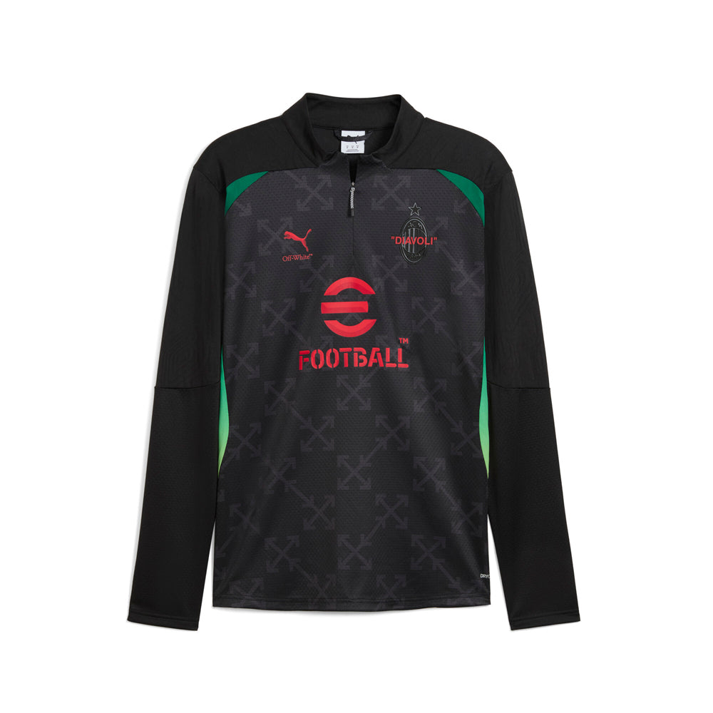 AC Milan Off-White Quarter Zip Pullover Top、mySite、gtrtttuynbv