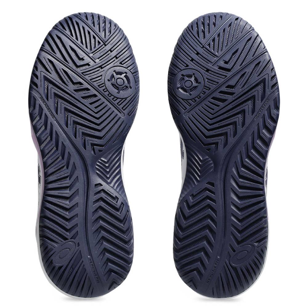 Asics Gel Dedicate 8 Women's Tennis Shoe (White/Indigo Fog)