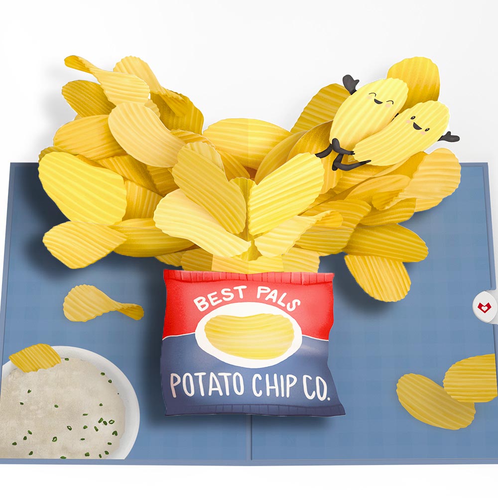 I Love Our Friend-Chip Pop-Up Card、mySite、solidvoid