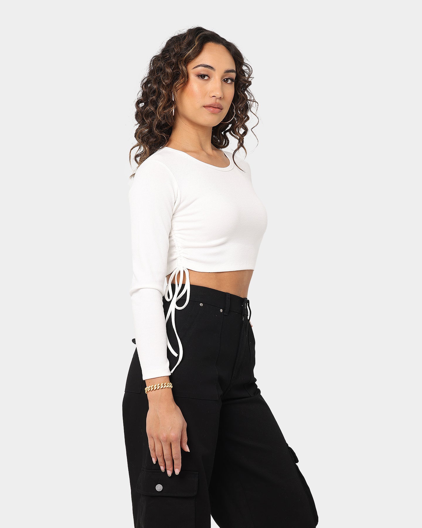 EN ES Women's Shuffle Long Sleeve Top White、mySite、zt4zffjzw