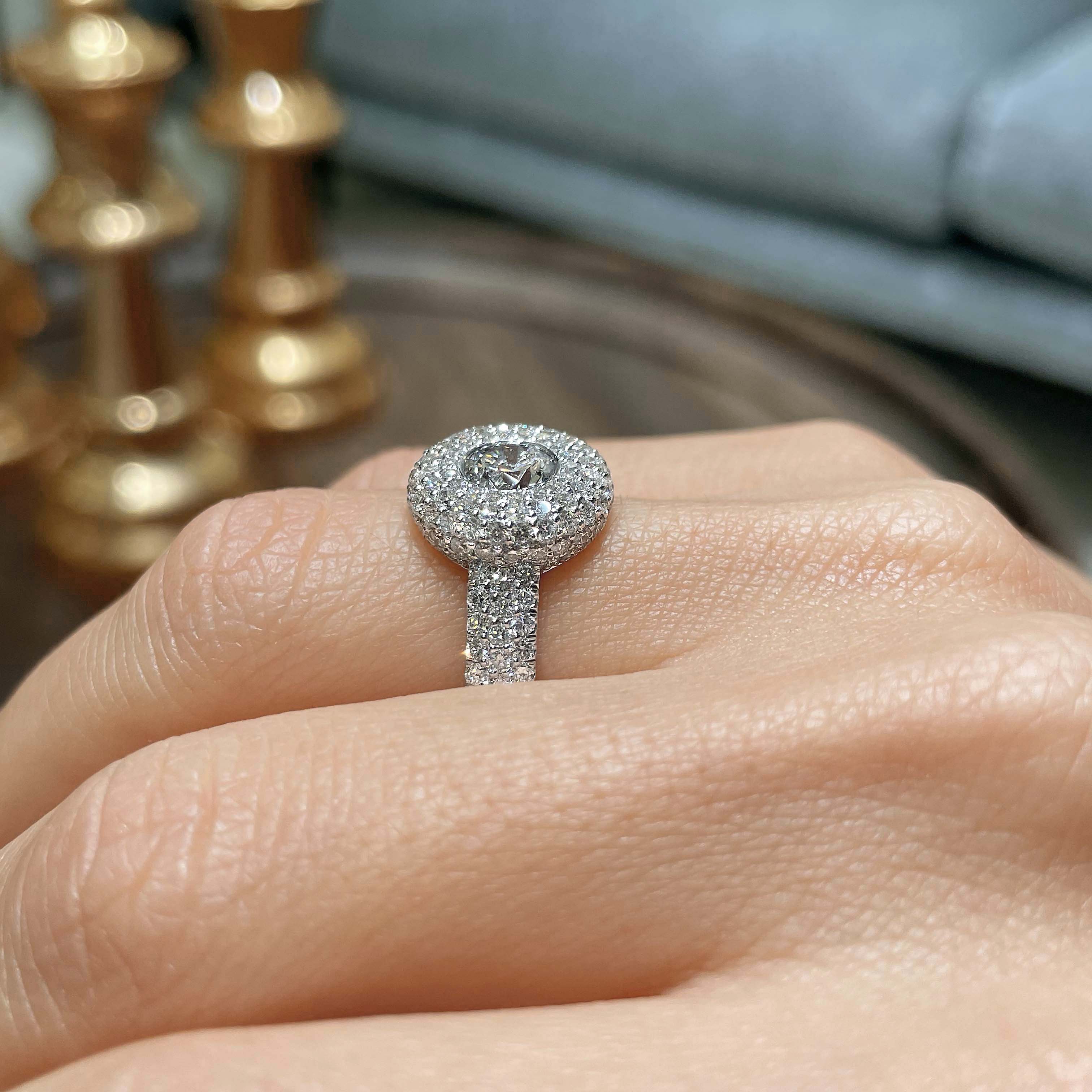 Reagan Lab Grown Diamond Ring -14K White Gold、mySite、hinf8tx79