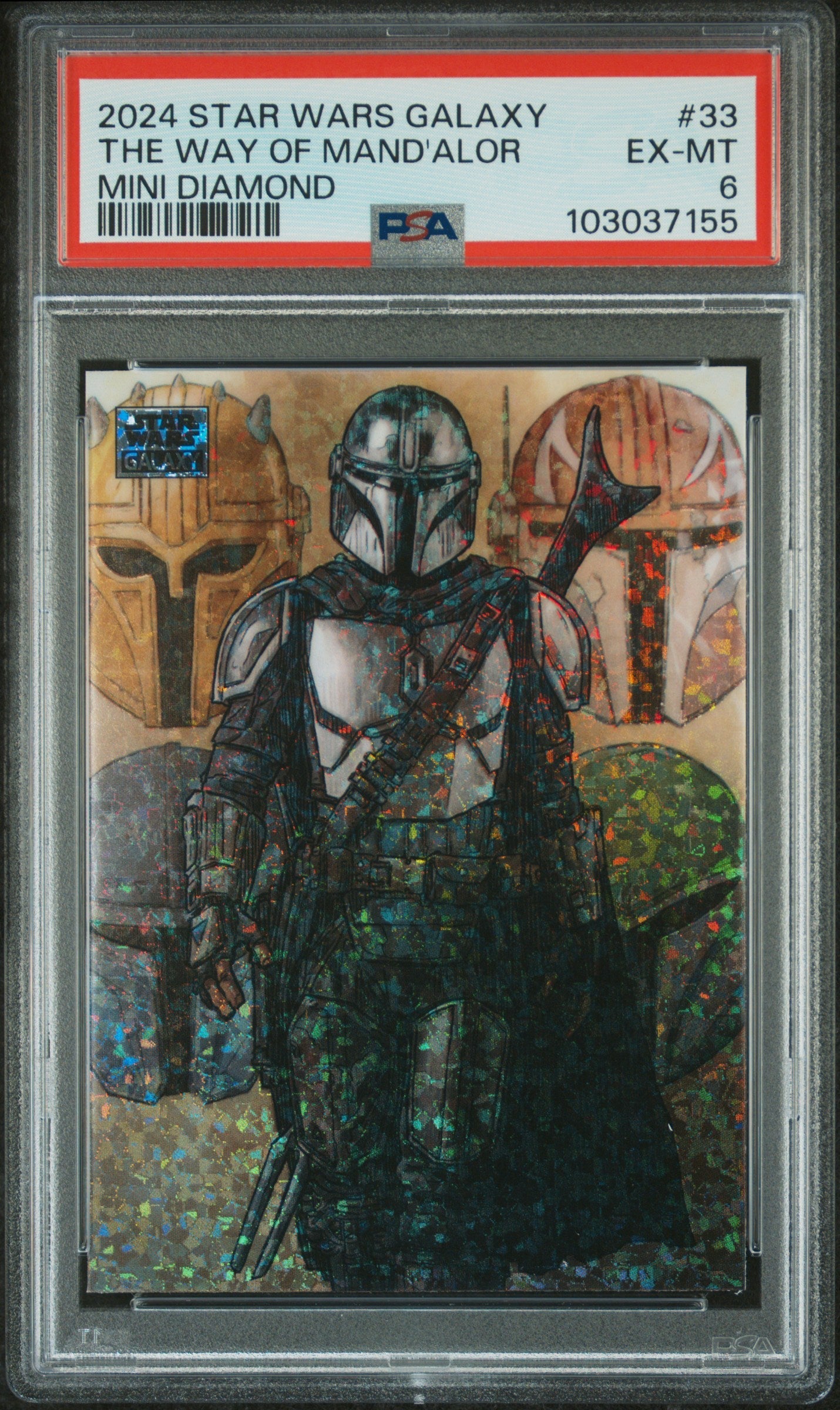 The Way Of Mand'Alor #33 Mini Diamond PSA 6 Topps Chrome Star Wars Galaxy 2024、mySite、waistdrama