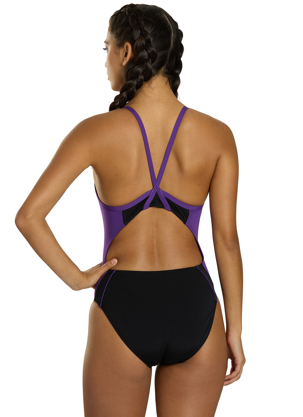 Sporti HydroLast Splice Thin Strap One Piece Swimsuit (22-40)、mySite、noshort