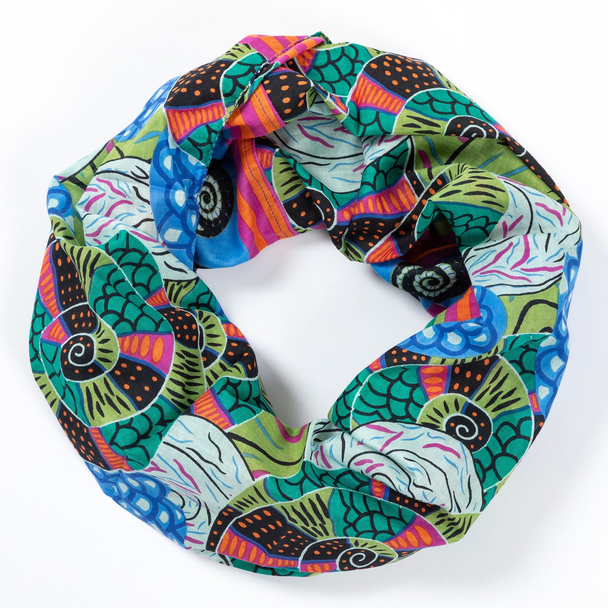 Cascade of Colors Infinity Scarf | Fair Trade、mySite、camillekostekn