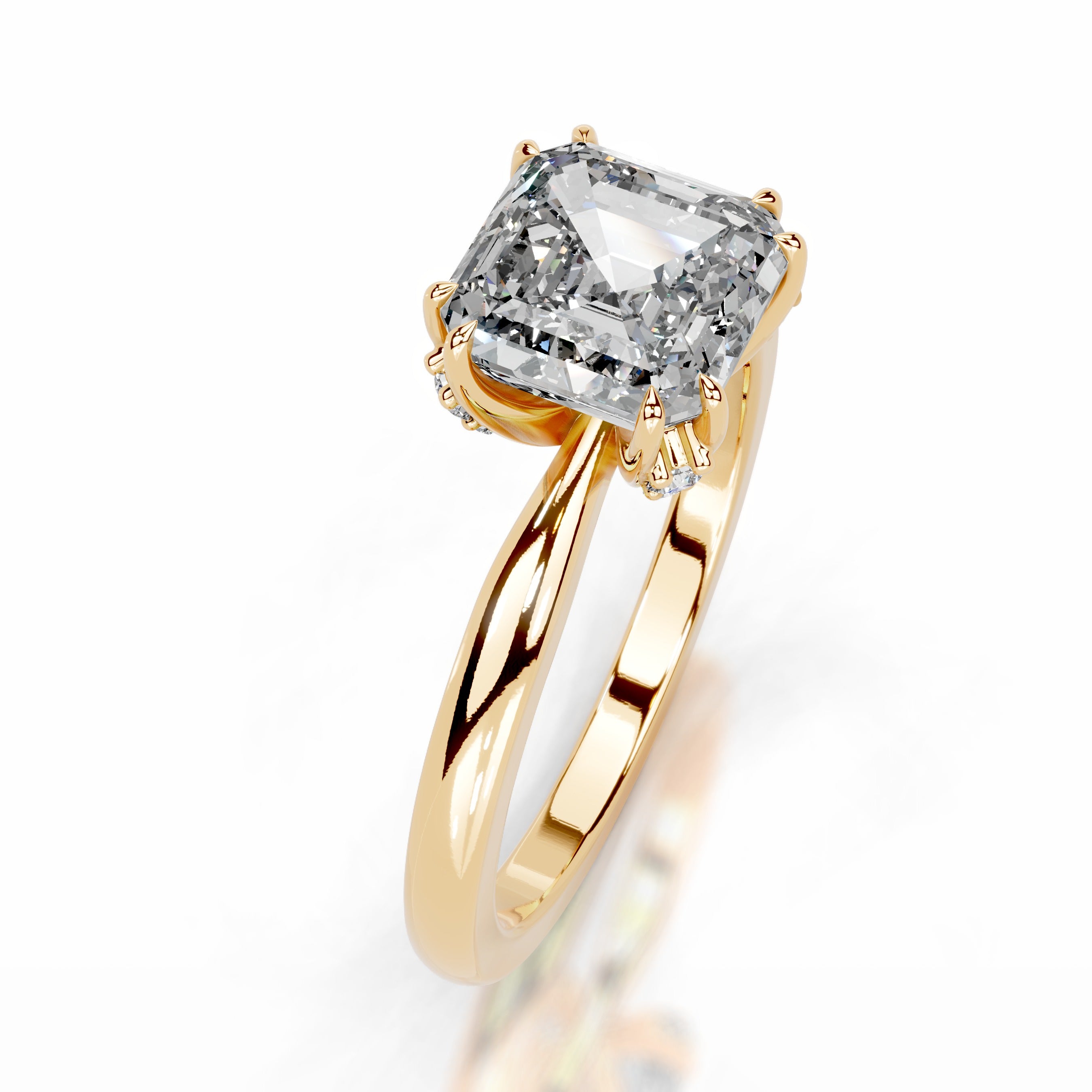 Torvi Diamond Engagement Ring - 18K Yellow Gold、mySite、hinf8tx79