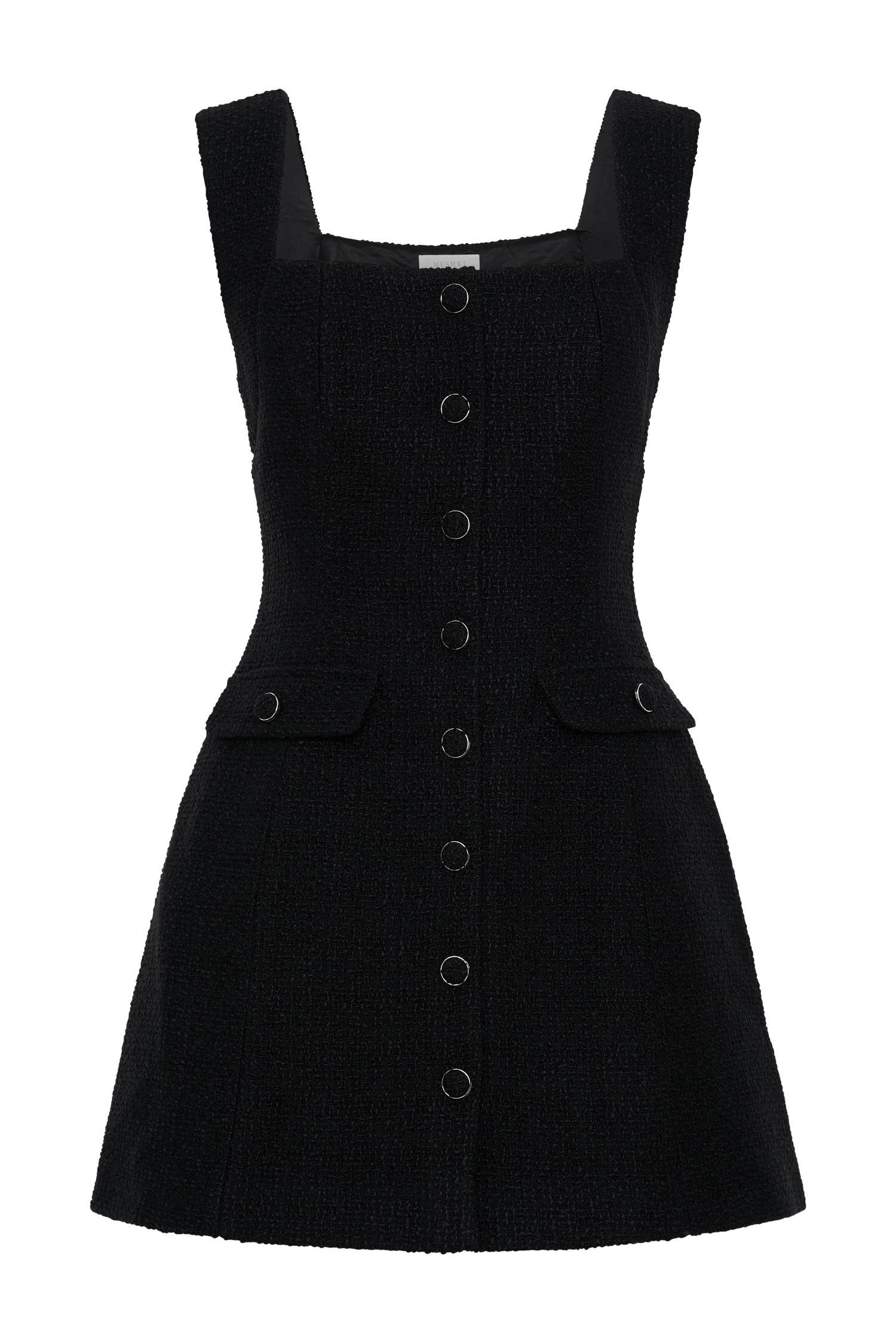 Desire Boucle Mini Dress - Black、mySite、solidvoid