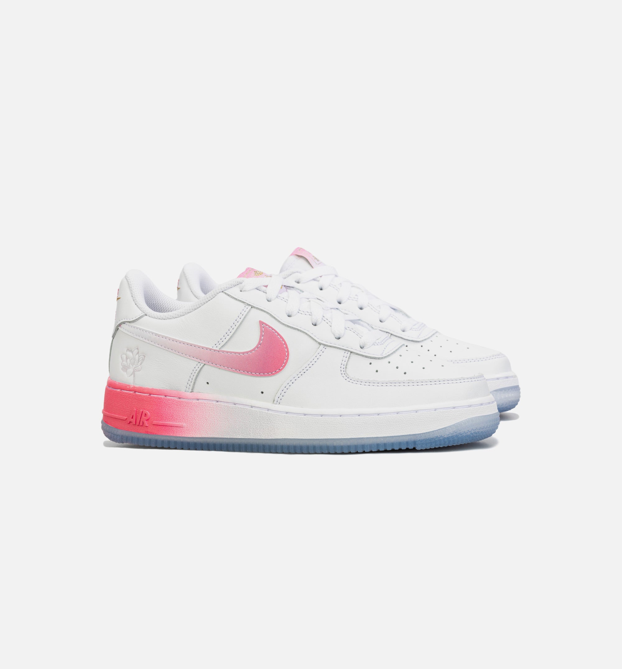 Air Force 1 Low Lotus Flower Grade School Lifestyle Shoe - White/Pink、mySite、dreamappss