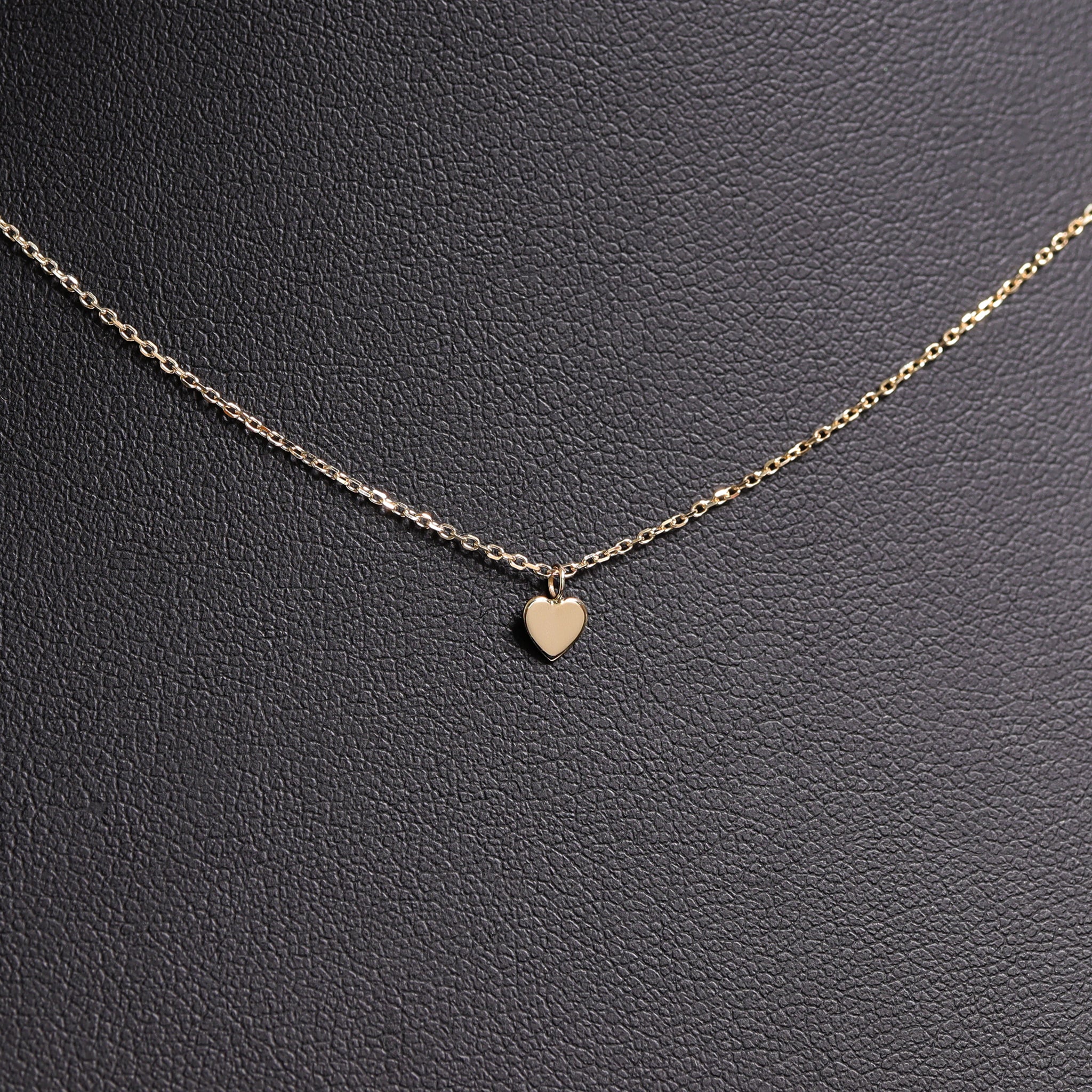 Permanent Jewelry 14K Solid Gold Heart Charm / PMJ1002、mySite、dreamappss