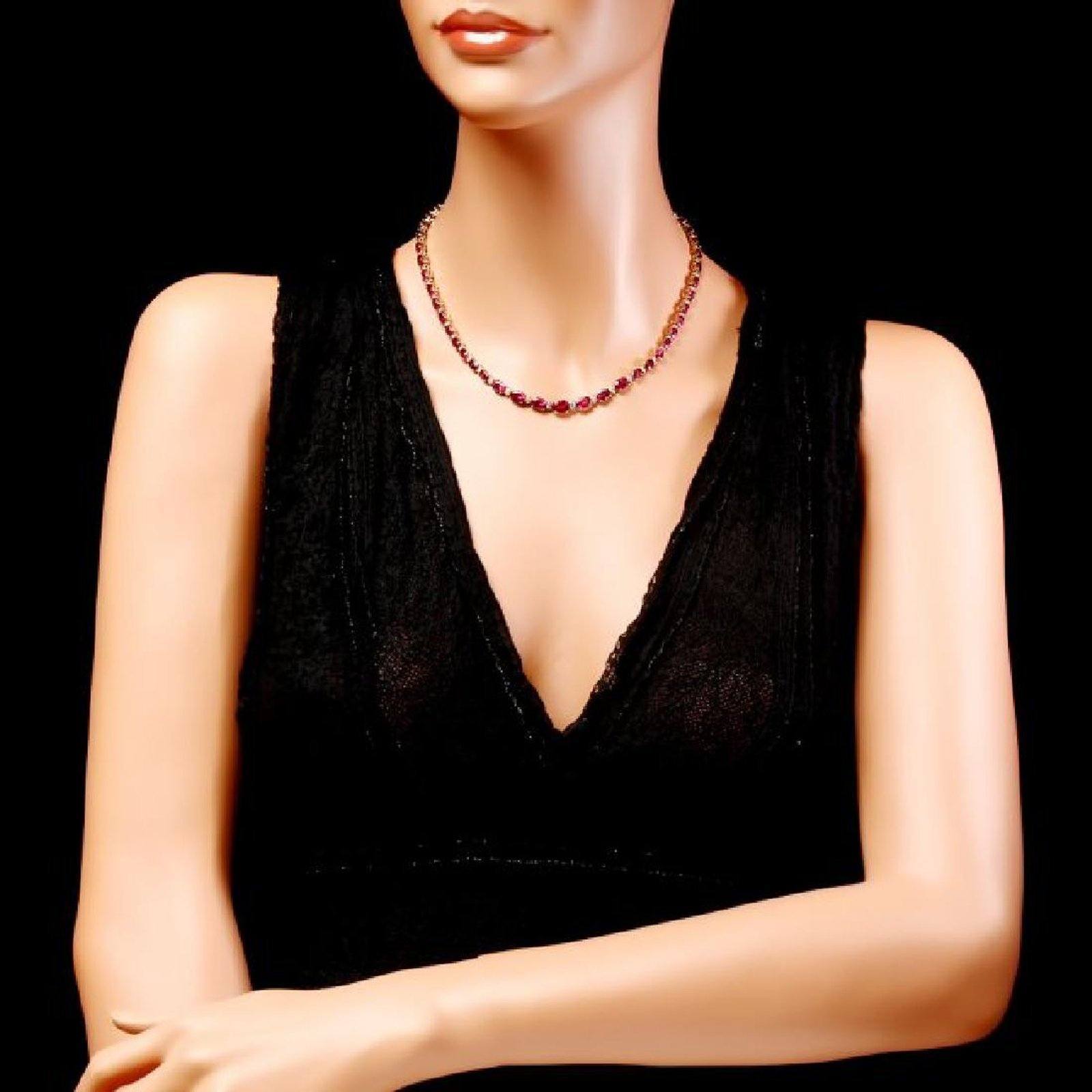 Pink Tourmaline and Diamond SET, 27.4ctw Necklace & 7.45ctw Earrings in 14K Gold, STUNNING!、mySite、g9winljtr