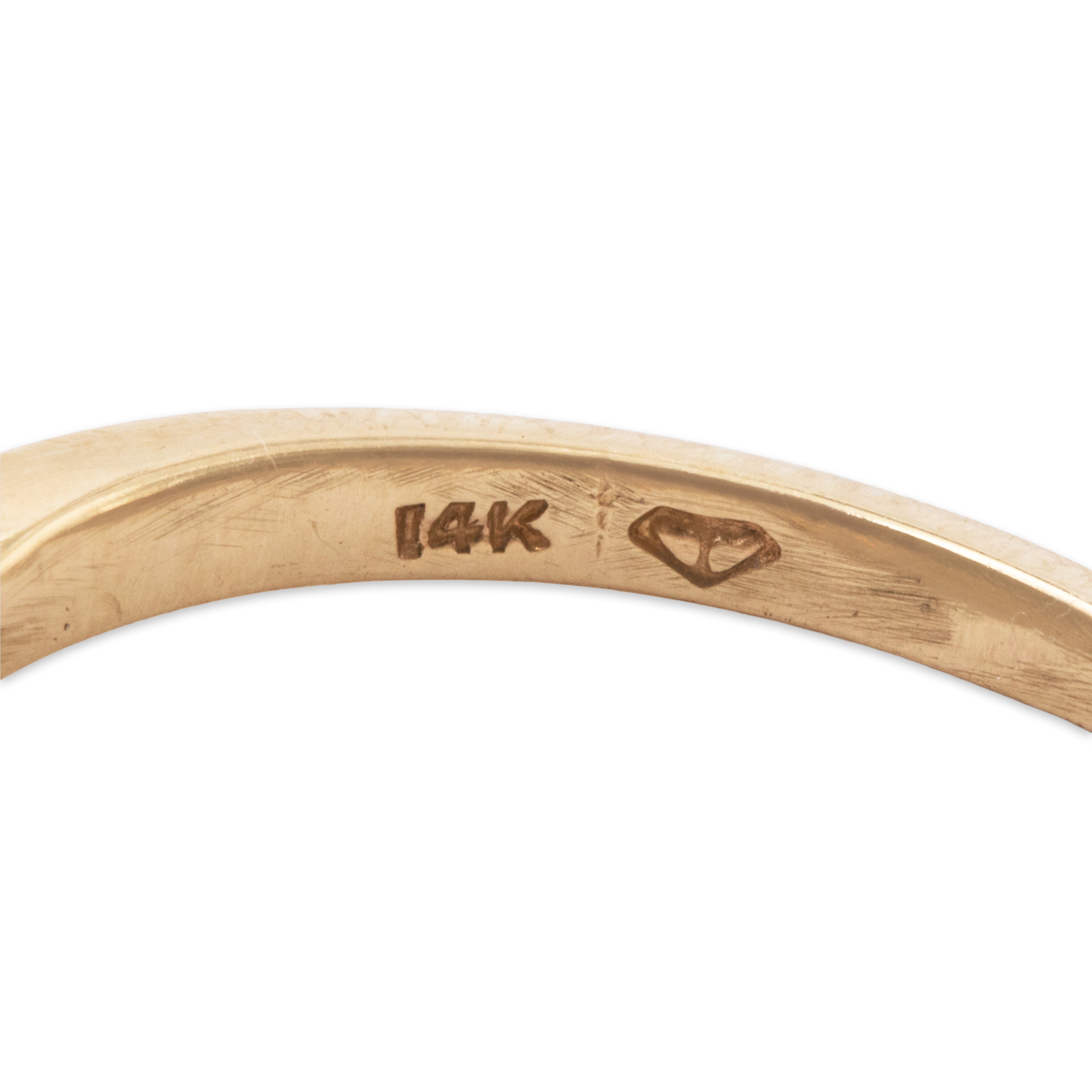 Vintage 14k Yellow Gold .95cttw Old Mine Diamond Dazzling Bypass Ring 4.75、mySite、hinf8tx79