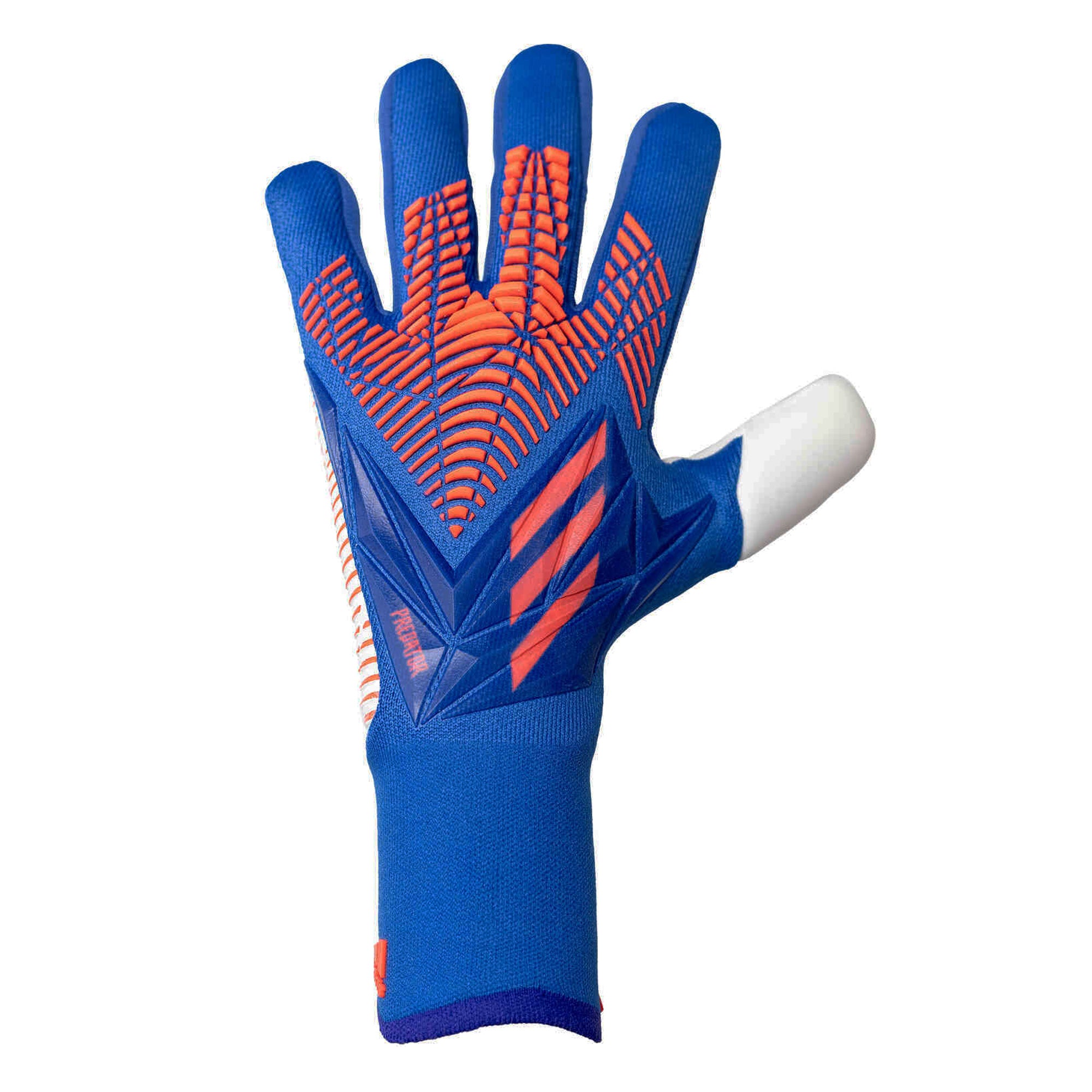 adidas Men's Predator Pro Fingersave Goalkeeper Gloves Sapphire Edge、mySite、noshort
