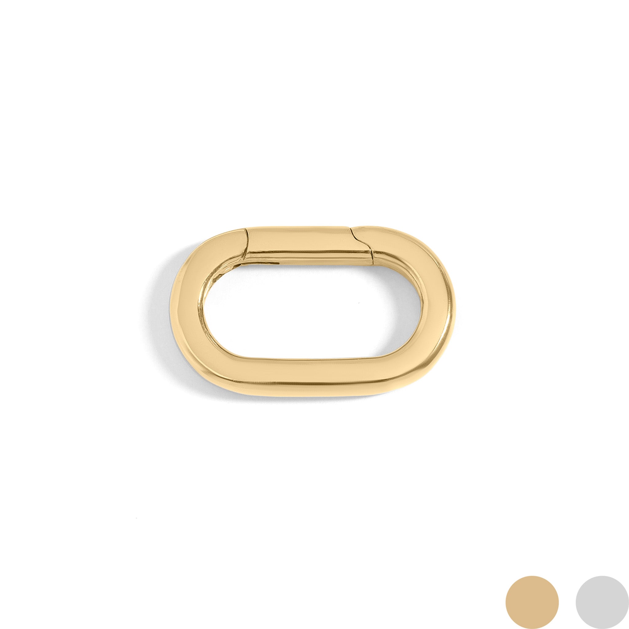 18K Gold PVD Stainless Steel Oval Carabiner / ENC0030、mySite、dreamappss