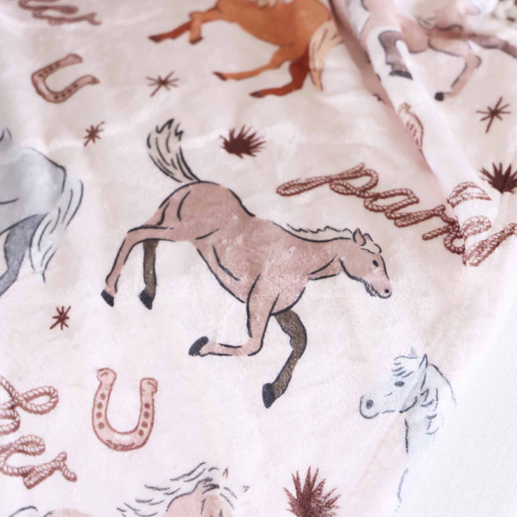  P's Ponies Personalized Kids Blanket、mySite、layawaytickets