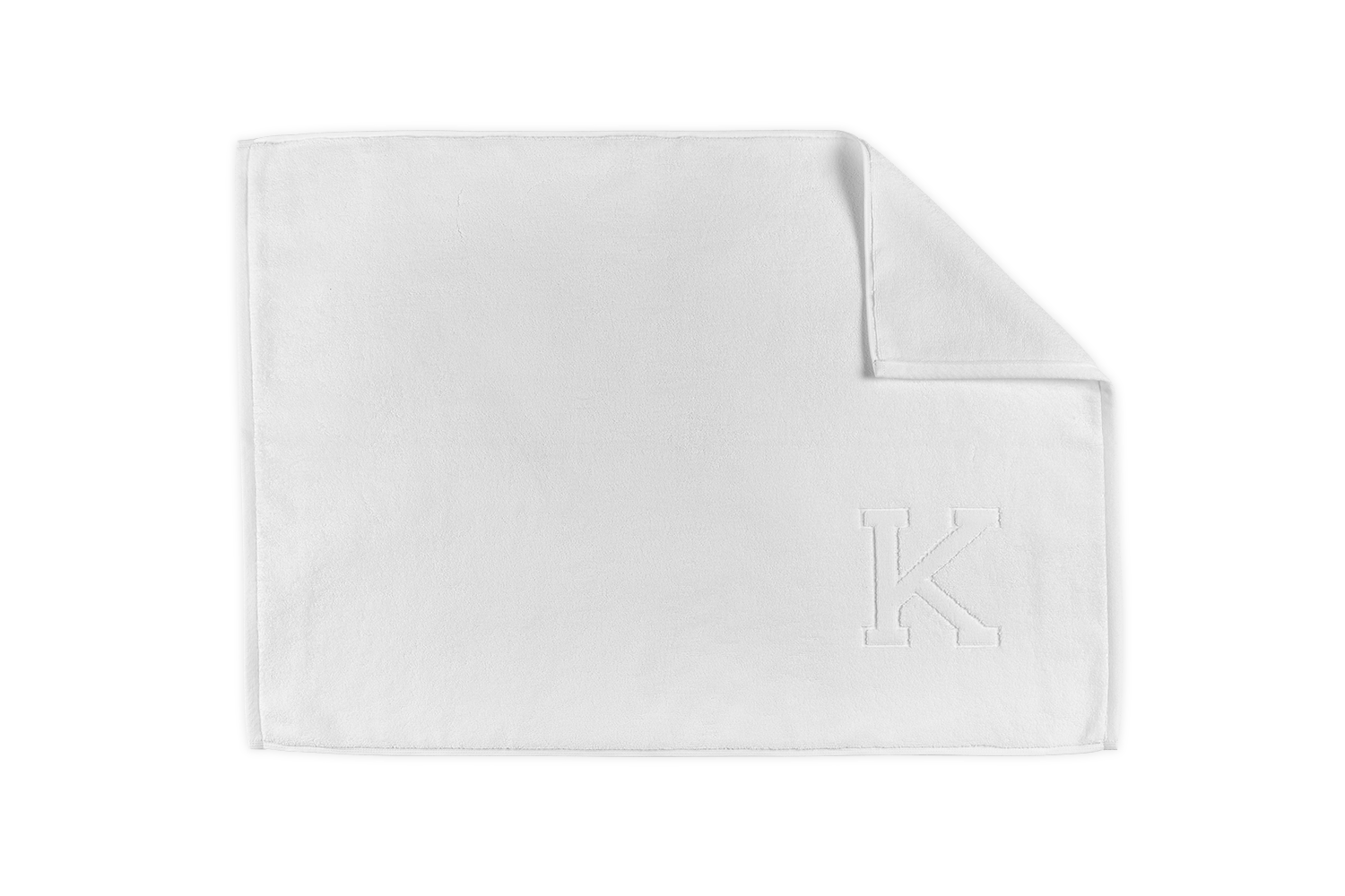  Matouk Auberge Monogrammed Bath Mat、mySite、elrpsem3k