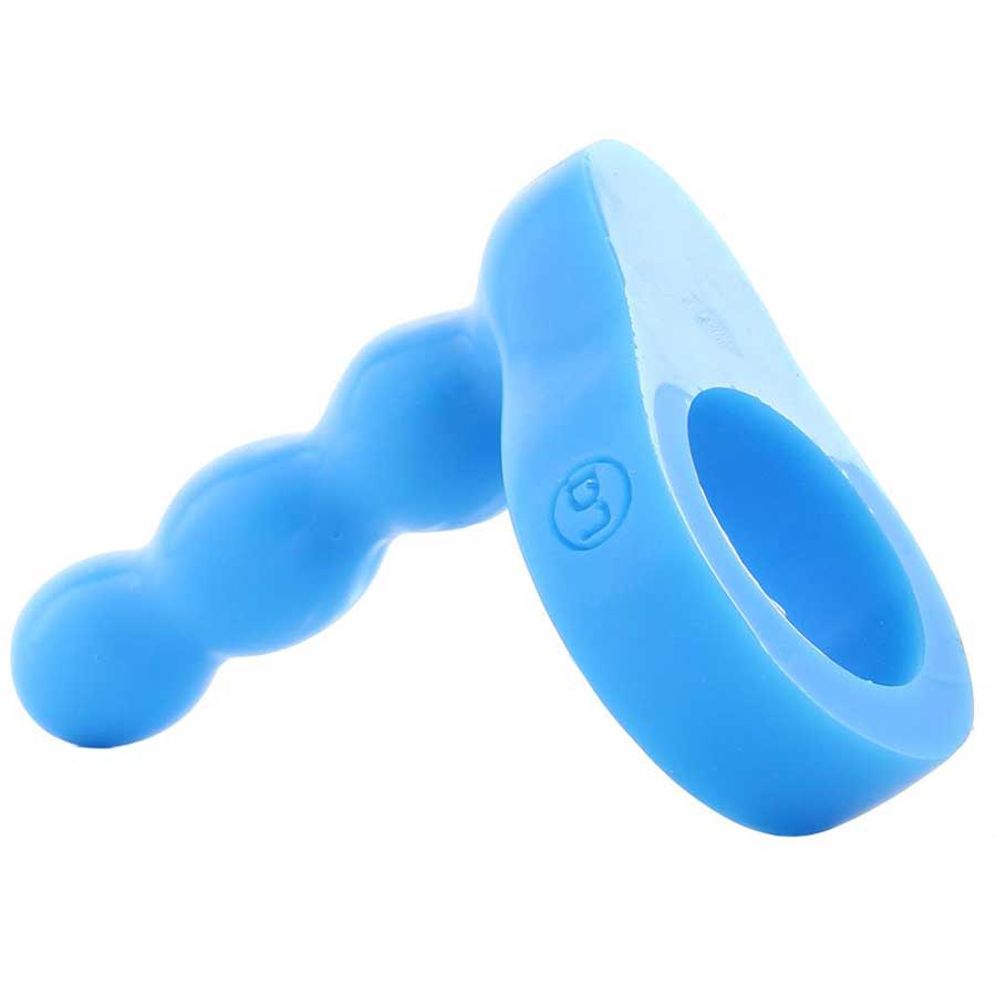 Platinum Silicone The Double Dip 2 Cock Ring Plug in Blue by Doc Johnson、mySite、bottomscart