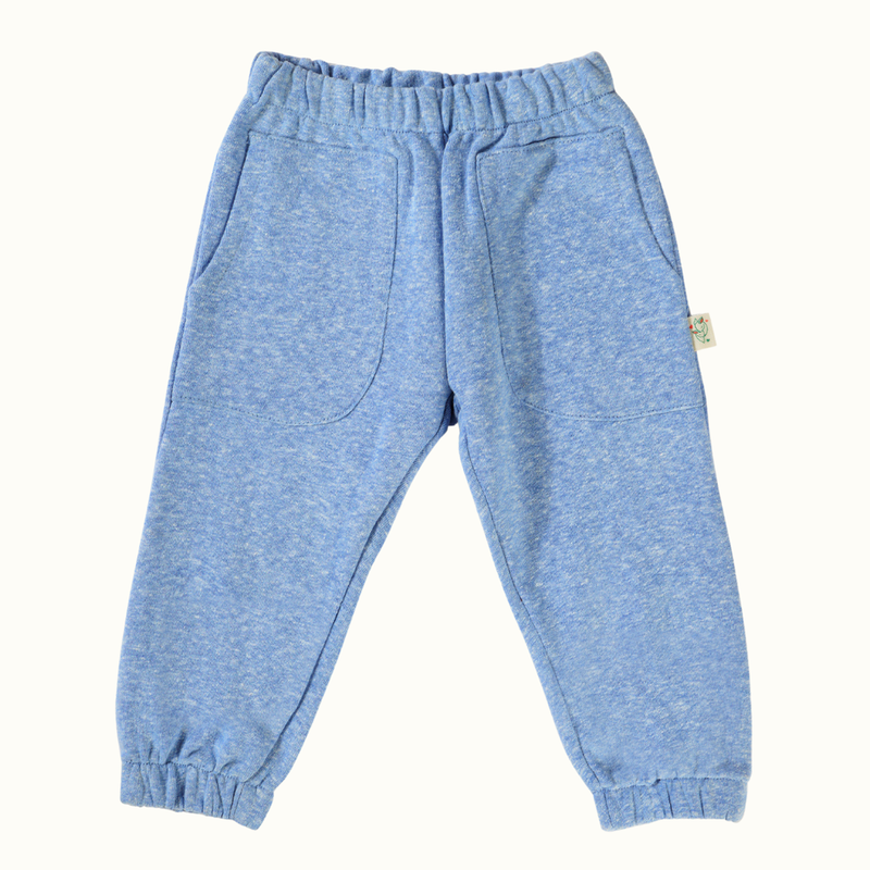 Cotton Terry Sweat Pants | Creme & Blue | Set of 2、mySite、camillekostekn