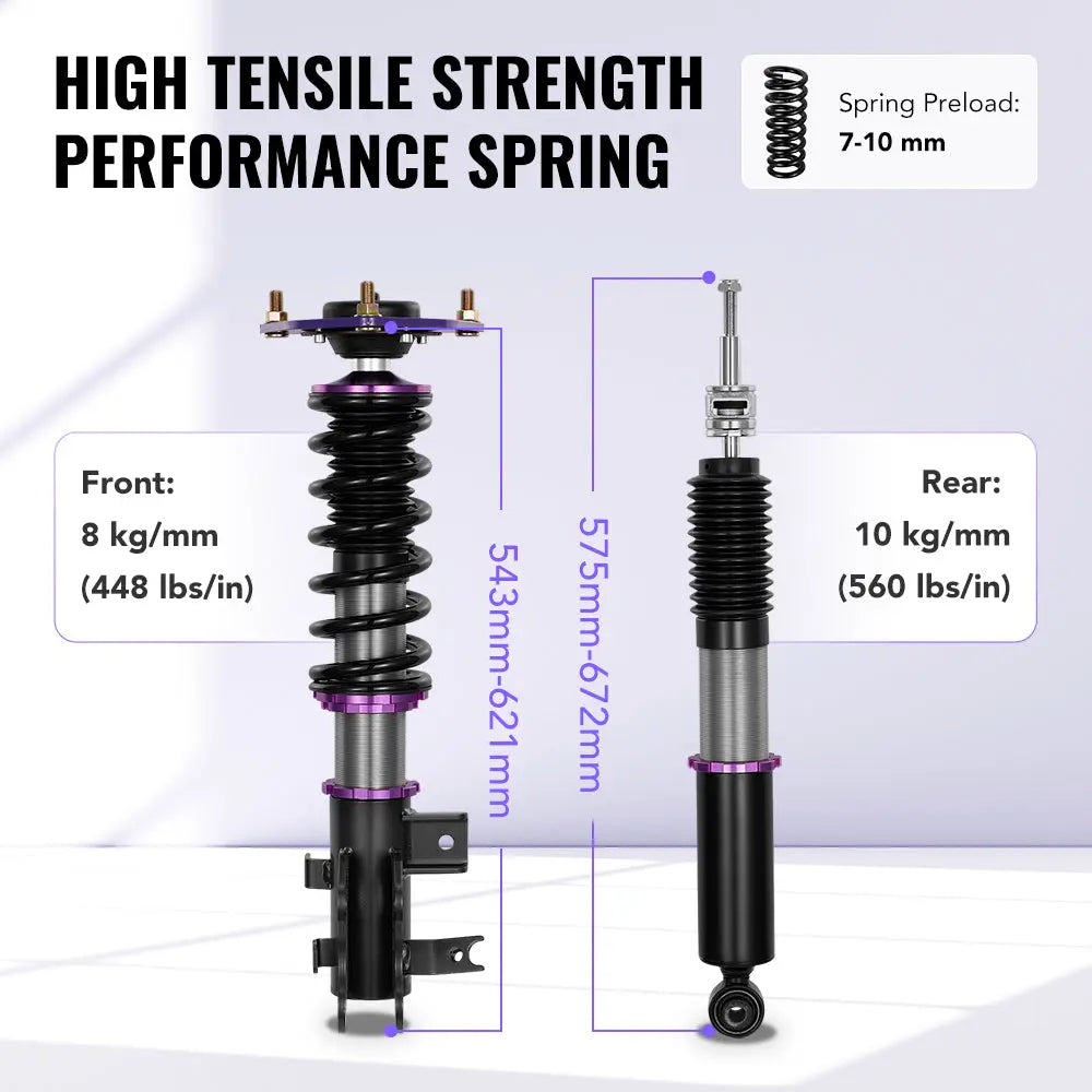 For 2016-2022 Acura ILX (DE2) 32-Way Damping Coilover Shock Absorbers Struts | Flashark、mySite、nflplayoffbracketp