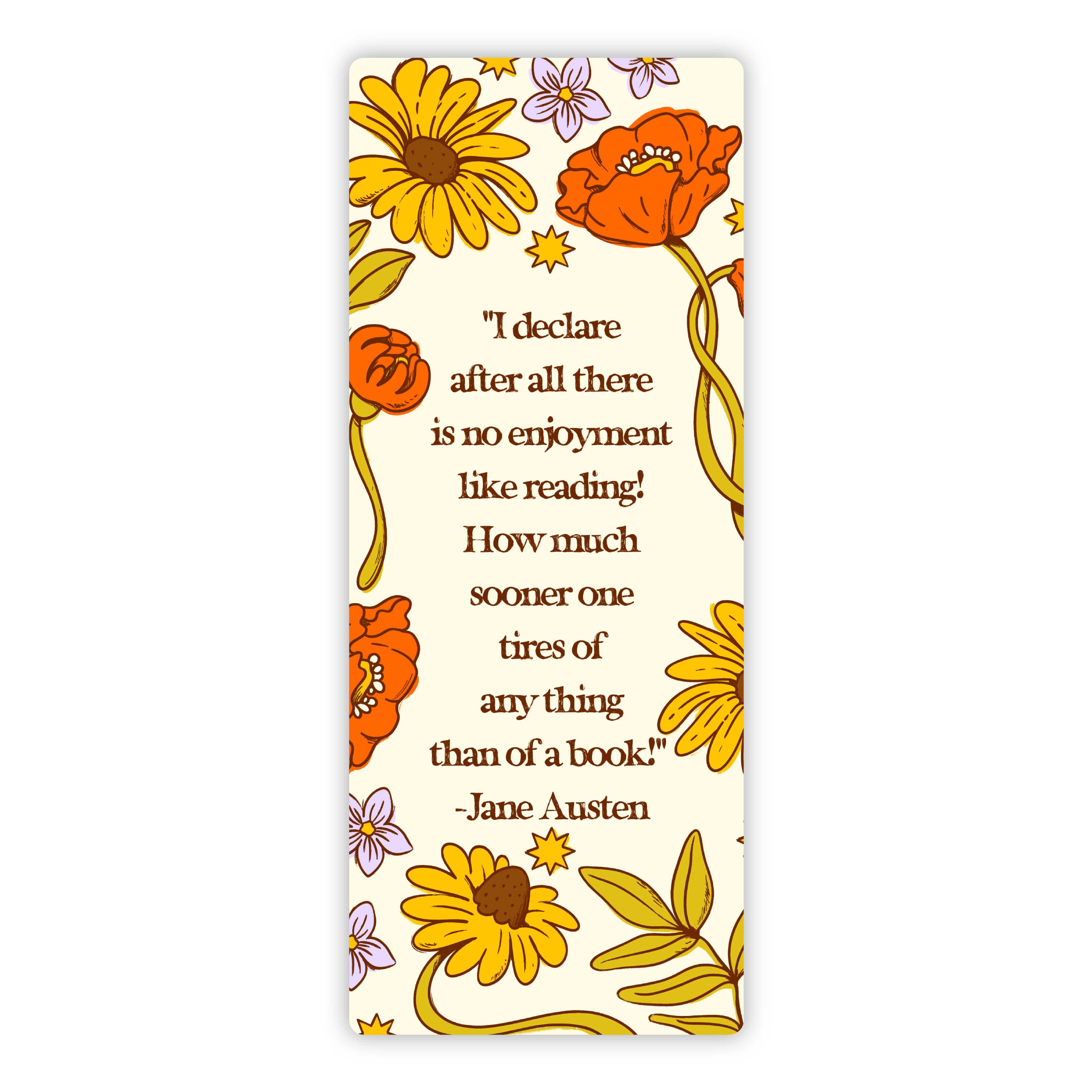  Jane Austen Quote Bookmark Sticker、mySite、ghnorth