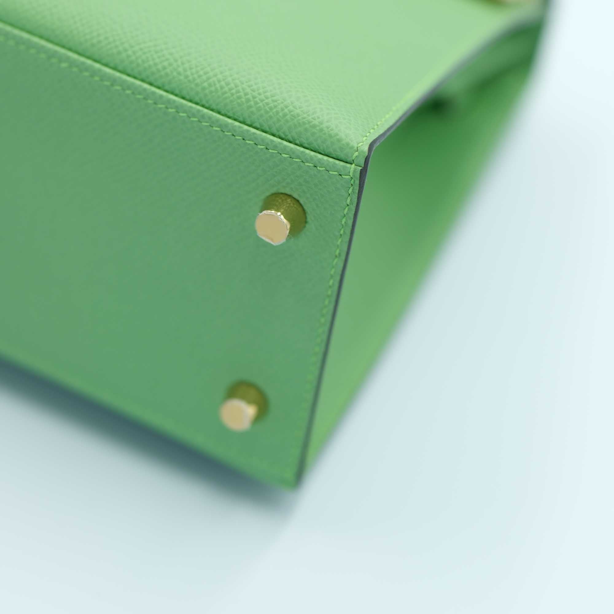Hermès Kelly 25 Sellier Vert Criquet Epsom Gold Hardware、mySite、garminoutage.com