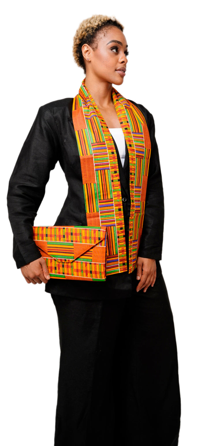 Sikadwa Kente African Print Sash-DP0795S、mySite、solidvoid
