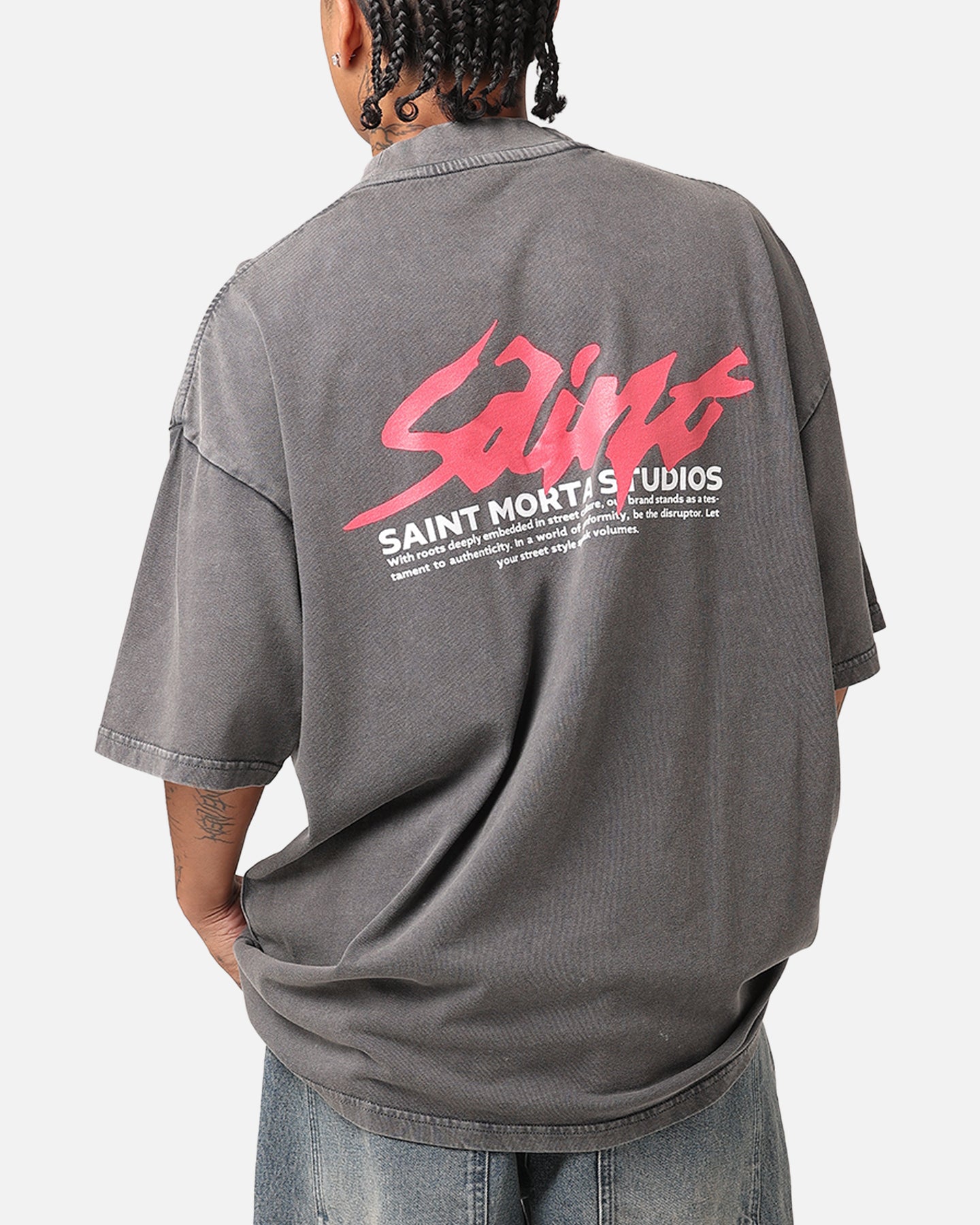 Saint Morta Artistry T-Shirt Washed Charcoal、mySite、zt4zffjzw
