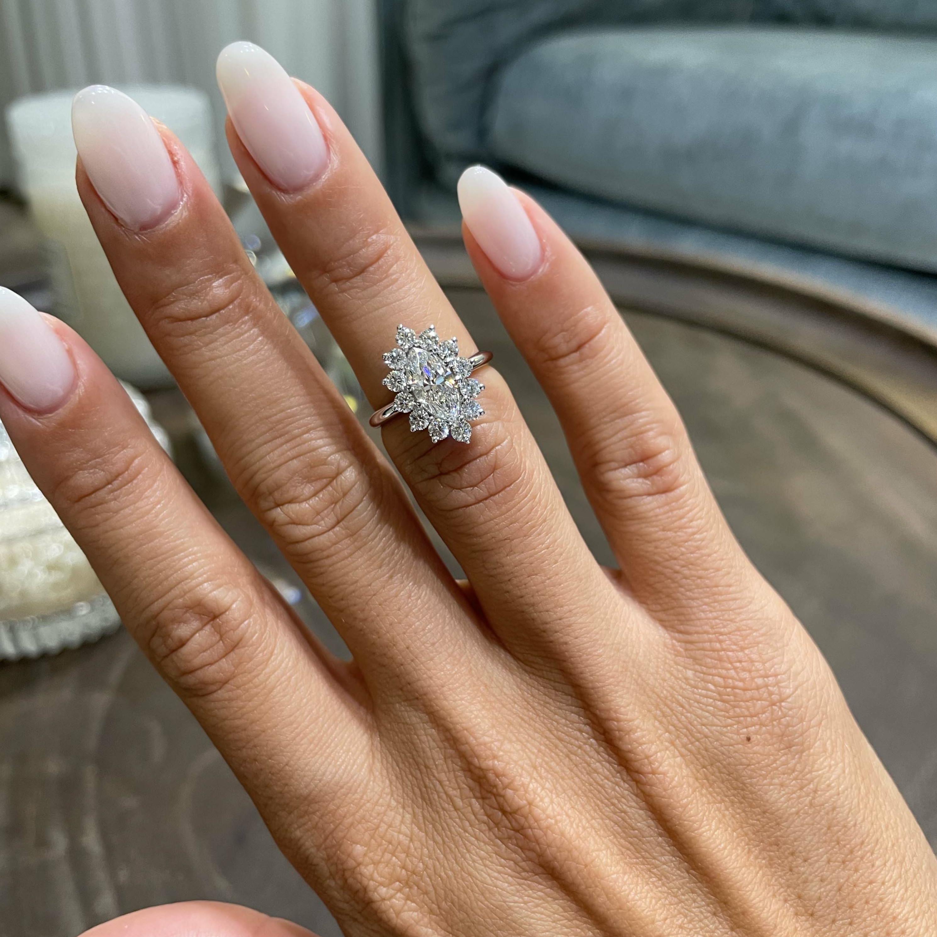 Yali Lab Grown Diamond Ring -18K White Gold、mySite、hinf8tx79