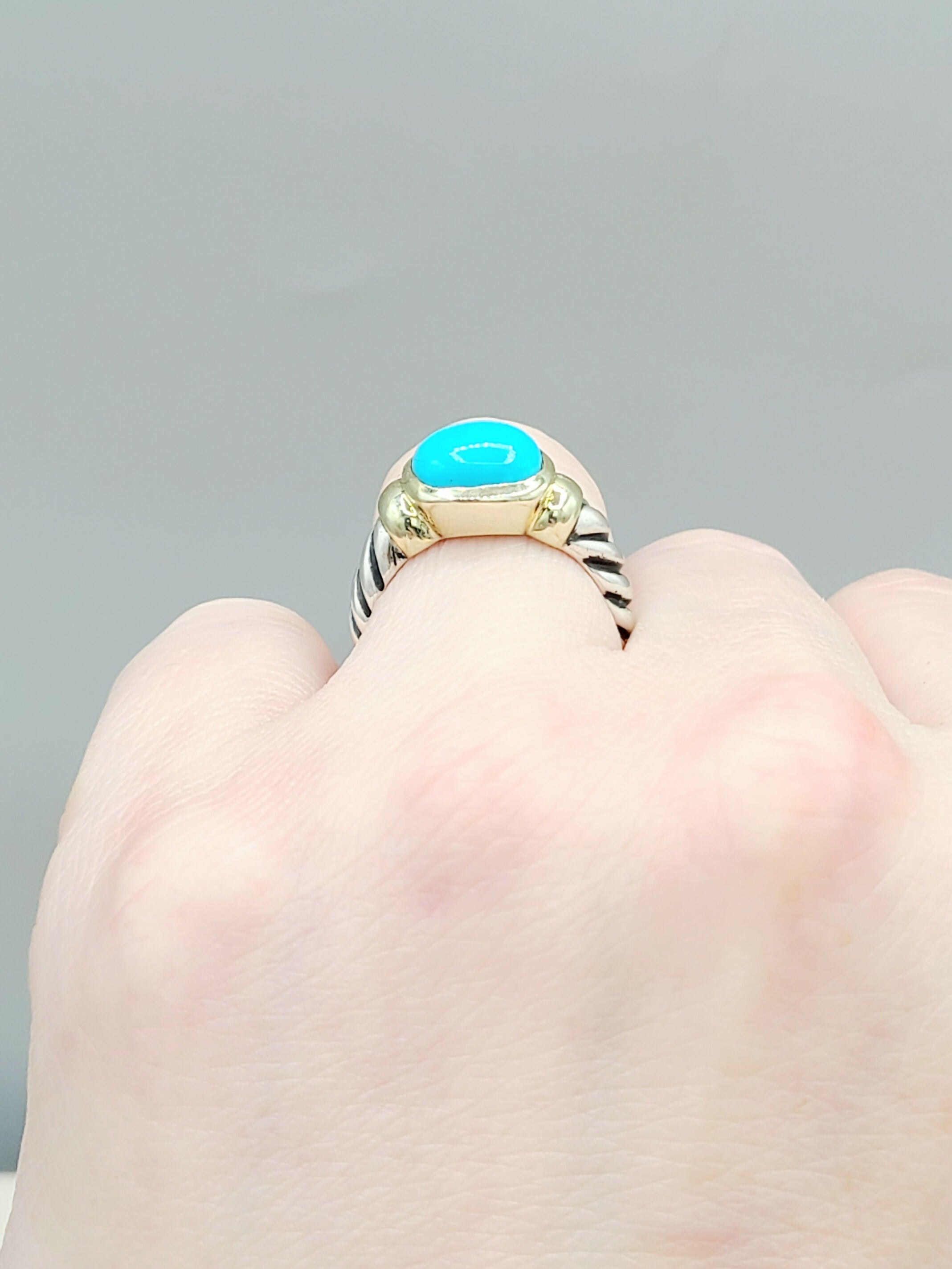 David Yurman Noblesse Ring Turquoise & Gold、mySite、hinf8tx79