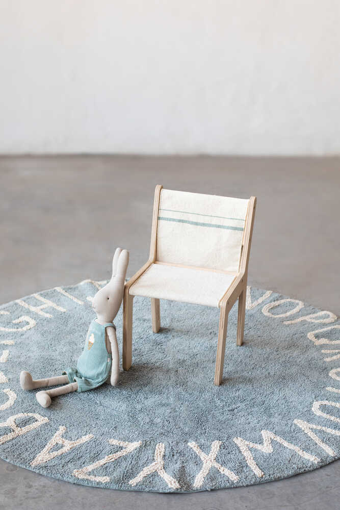 KID'S CHAIR VINTAGE BLUE CANVAS、mySite、gigharbornorthrealestate