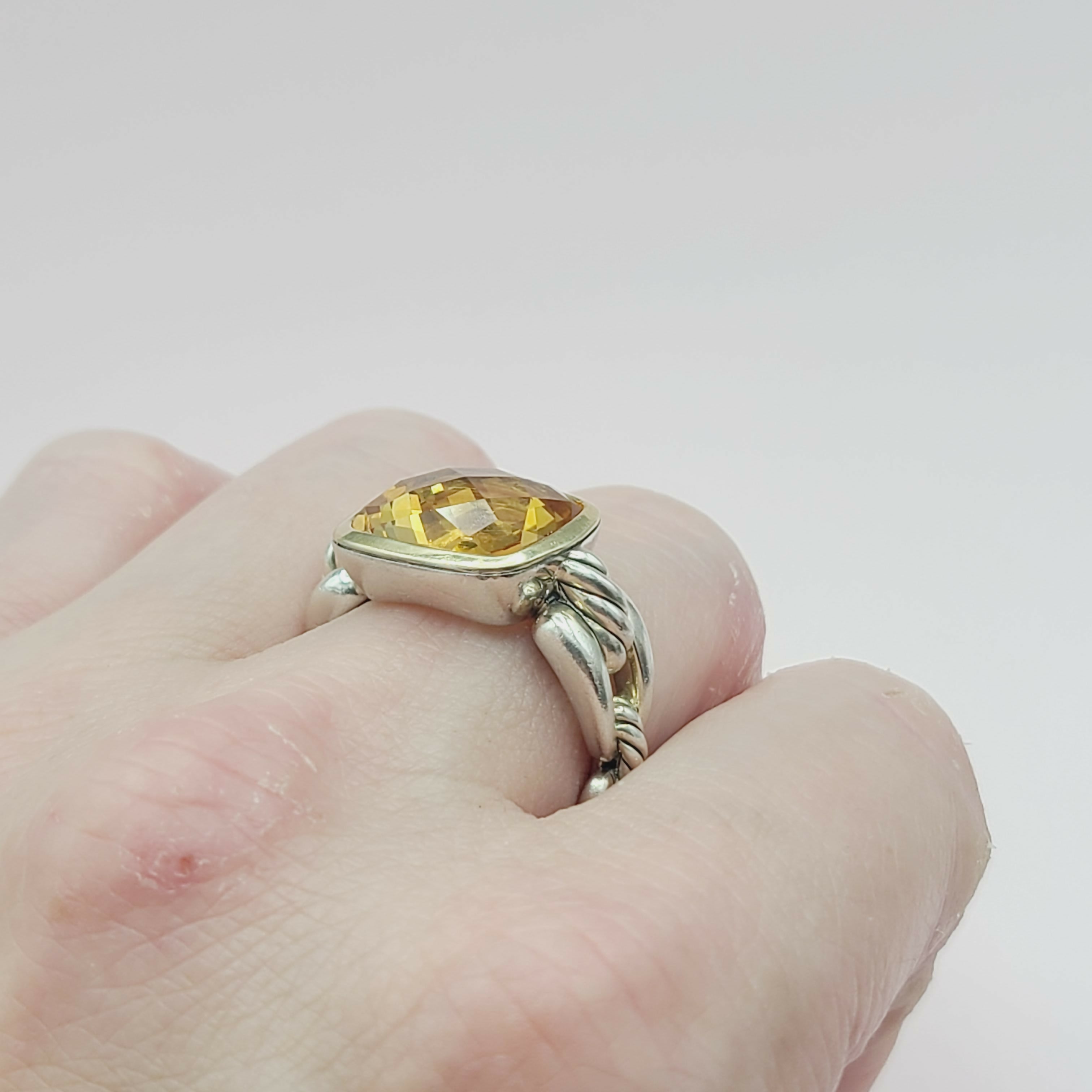 David Yurman Wellesley Link Ring 鈥?Citrine & Gold、mySite、hinf8tx79