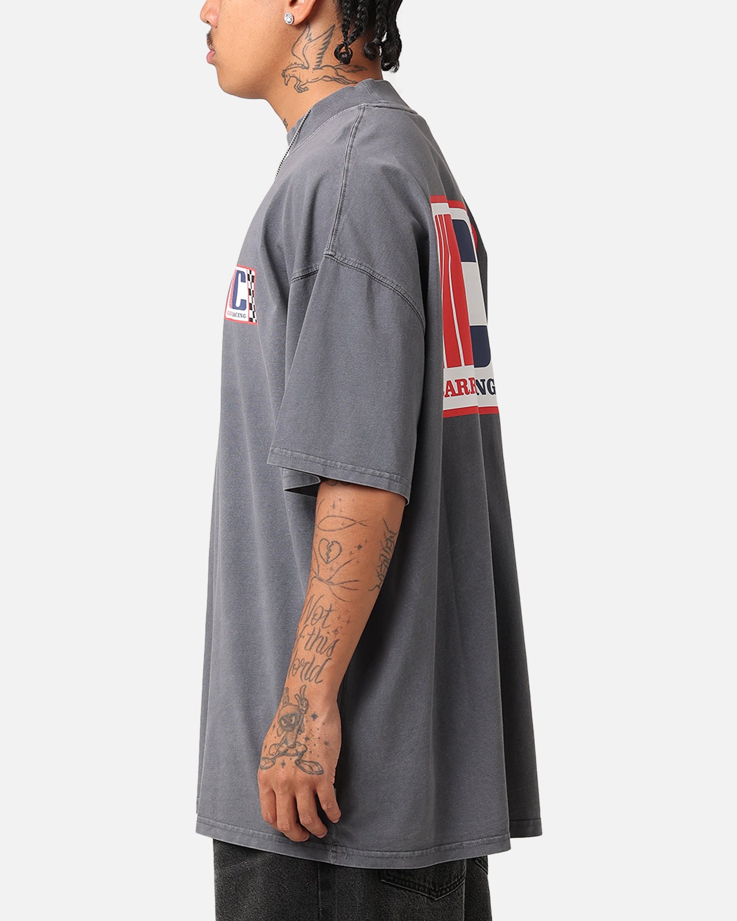 Carre Course Oversized T-Shirt Vintage Grey、mySite、zt4zffjzw