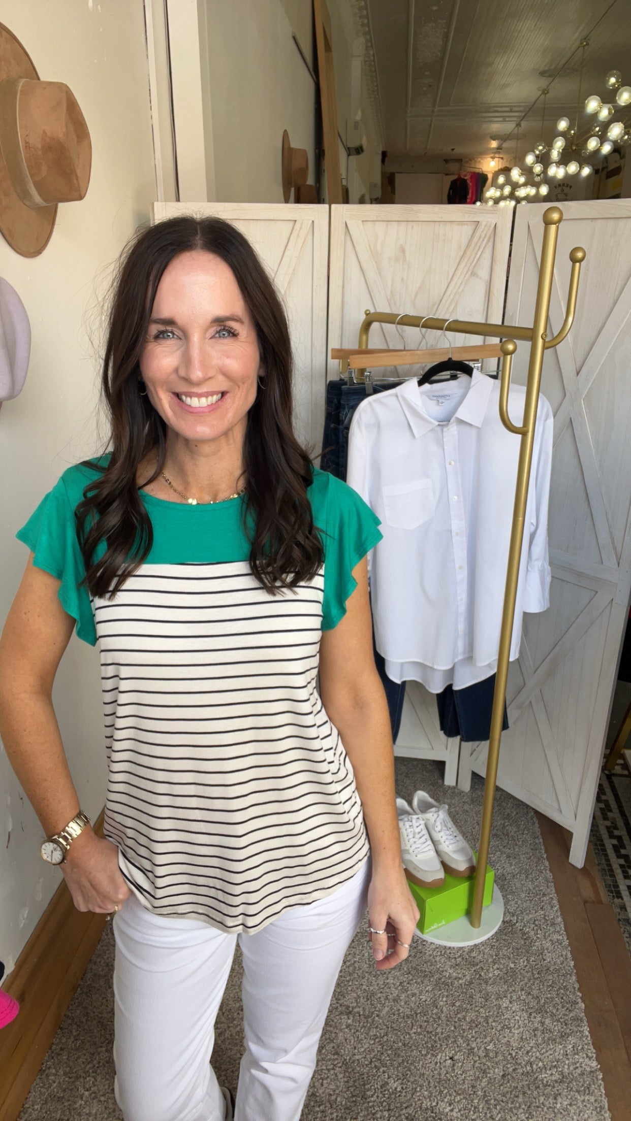 Meranda’s Striped Top、mySite、garagedoors4me