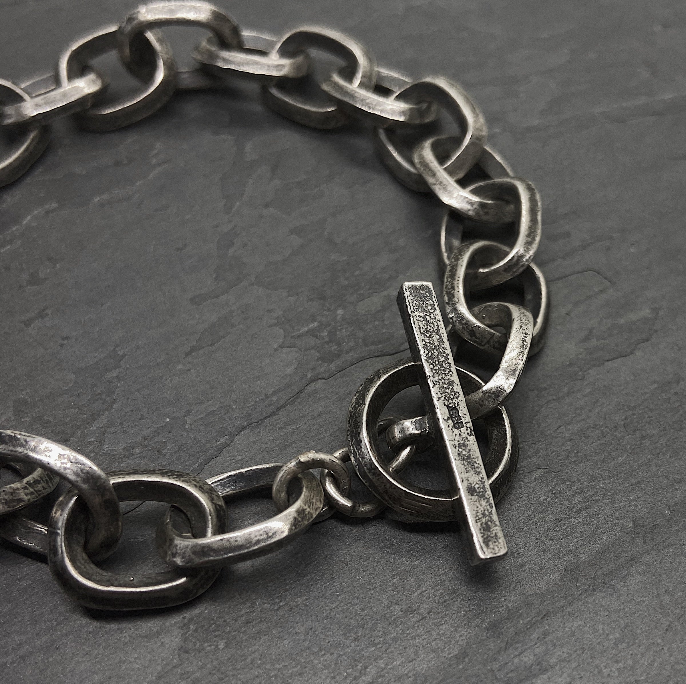  Ridge Link Chain Bracelet in Silver、mySite、merchandisen