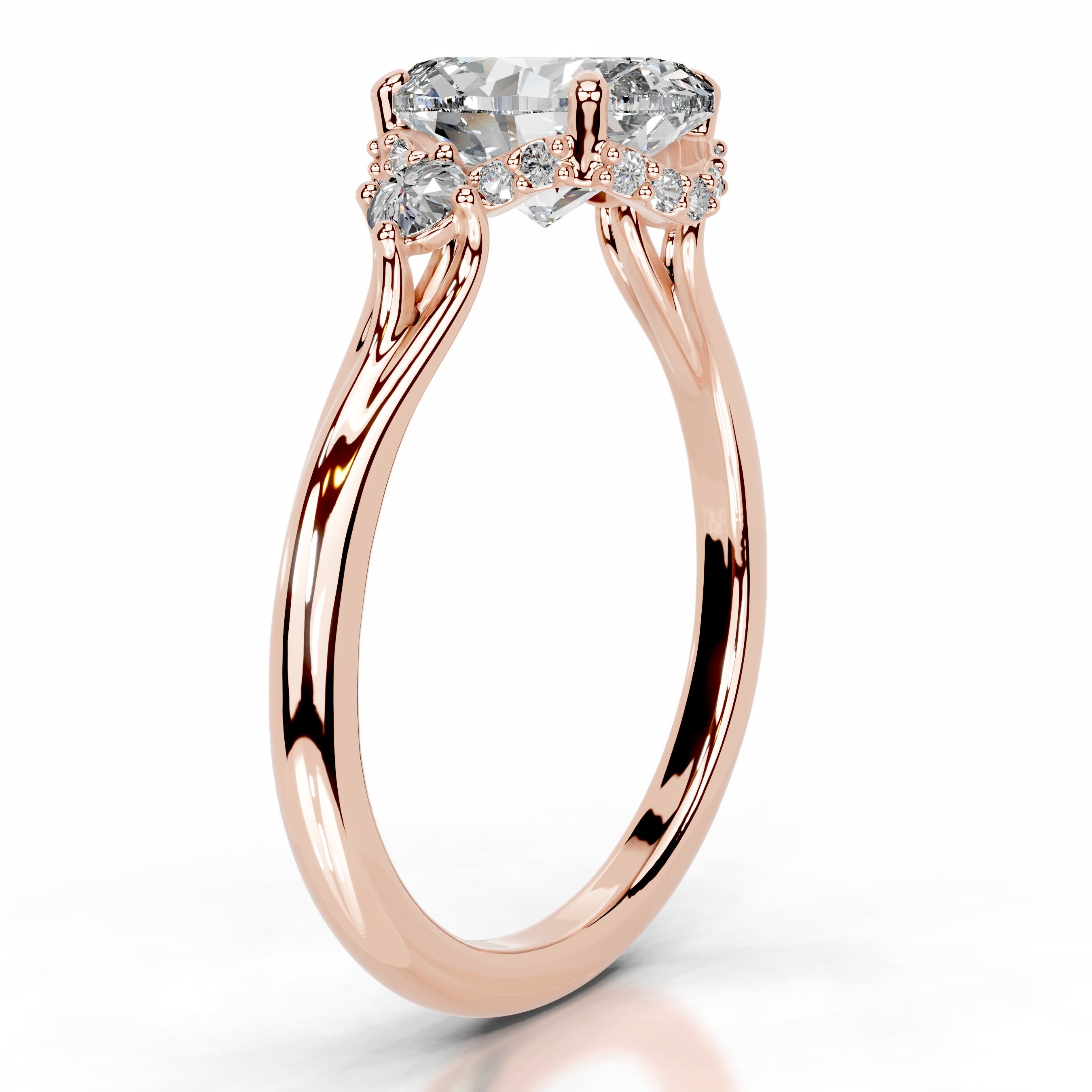 Antonia Diamond Engagement Ring - 14K Rose Gold、mySite、hinf8tx79