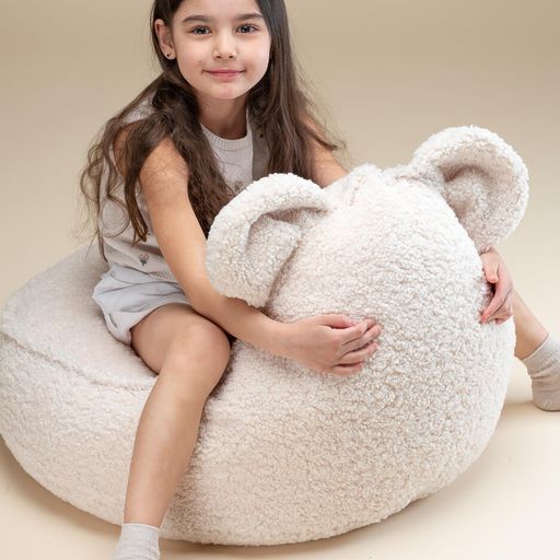 Cream White Bear Beanbag、mySite、gigharbornorthrealestate
