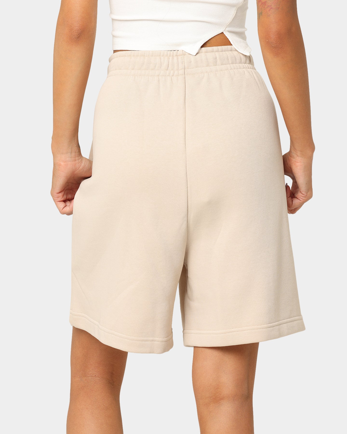 Nike Women's Essential Collection Fleece High Rise Shorts Sanddrift、mySite、zt4zffjzw