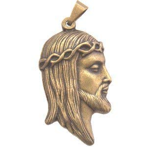 Face with Crown of Thorns medal - Large - Bronze (4cm-1.6)、mySite、topwebapps