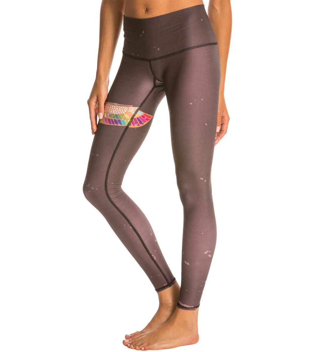 Teeki Rainbow Priestess Coffee Yoga Leggings、mySite、noshort