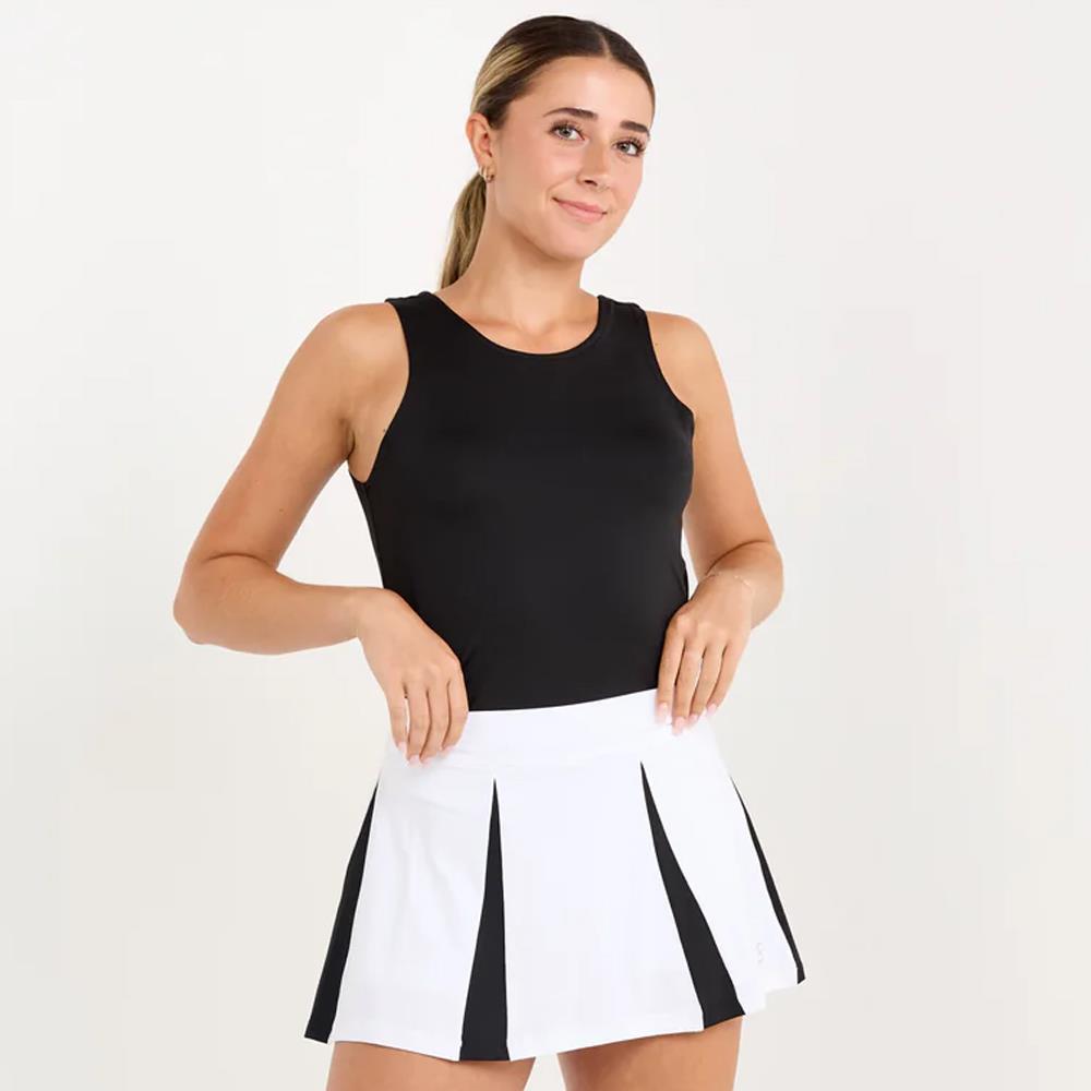 Sofibella Women's Monochrome 13 Skirt - White/Black