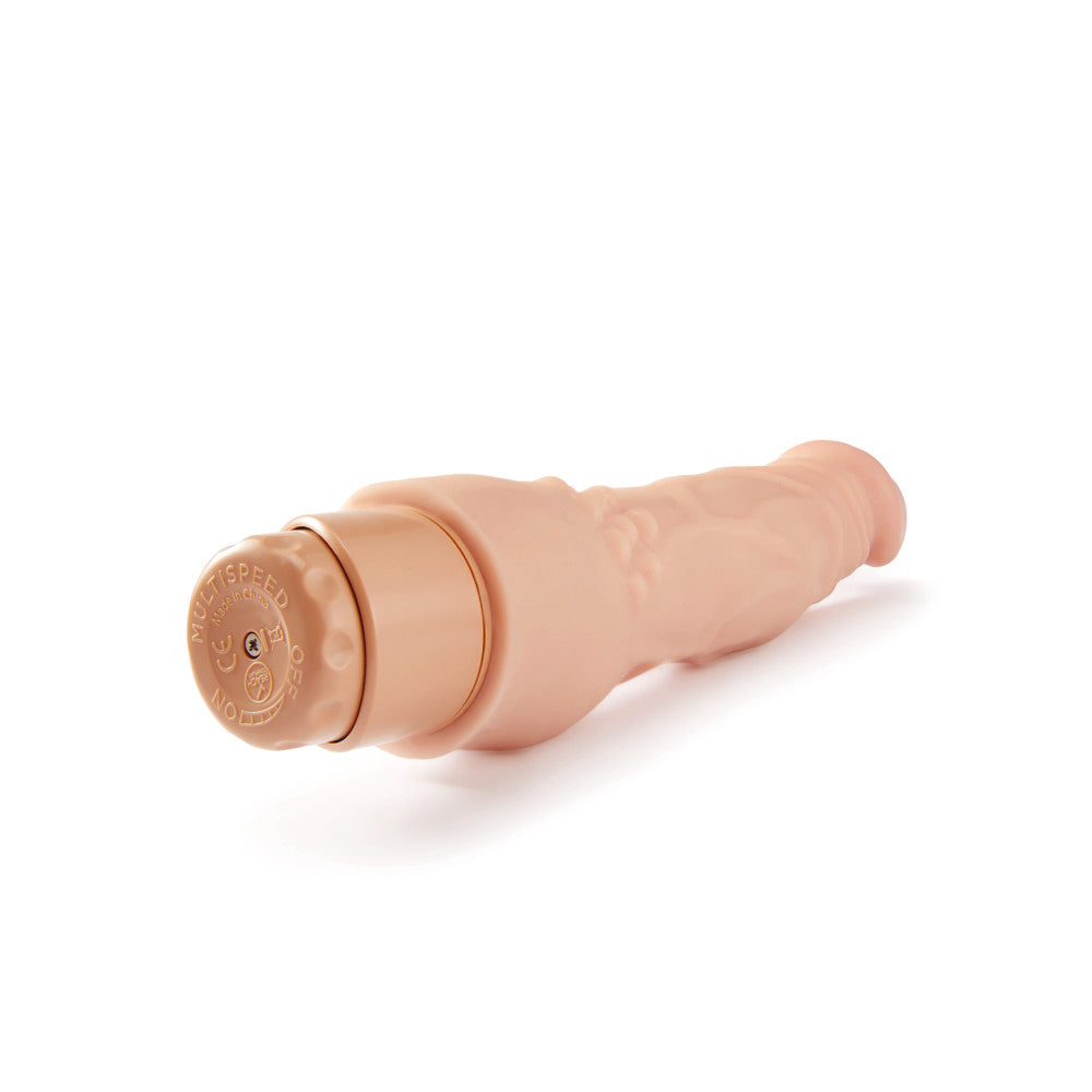 Dr. Skin By Blush® | Cock Vibe 4 Realistic Beige 8-Inch Long Vibrating Dildo、mySite、bottomscart