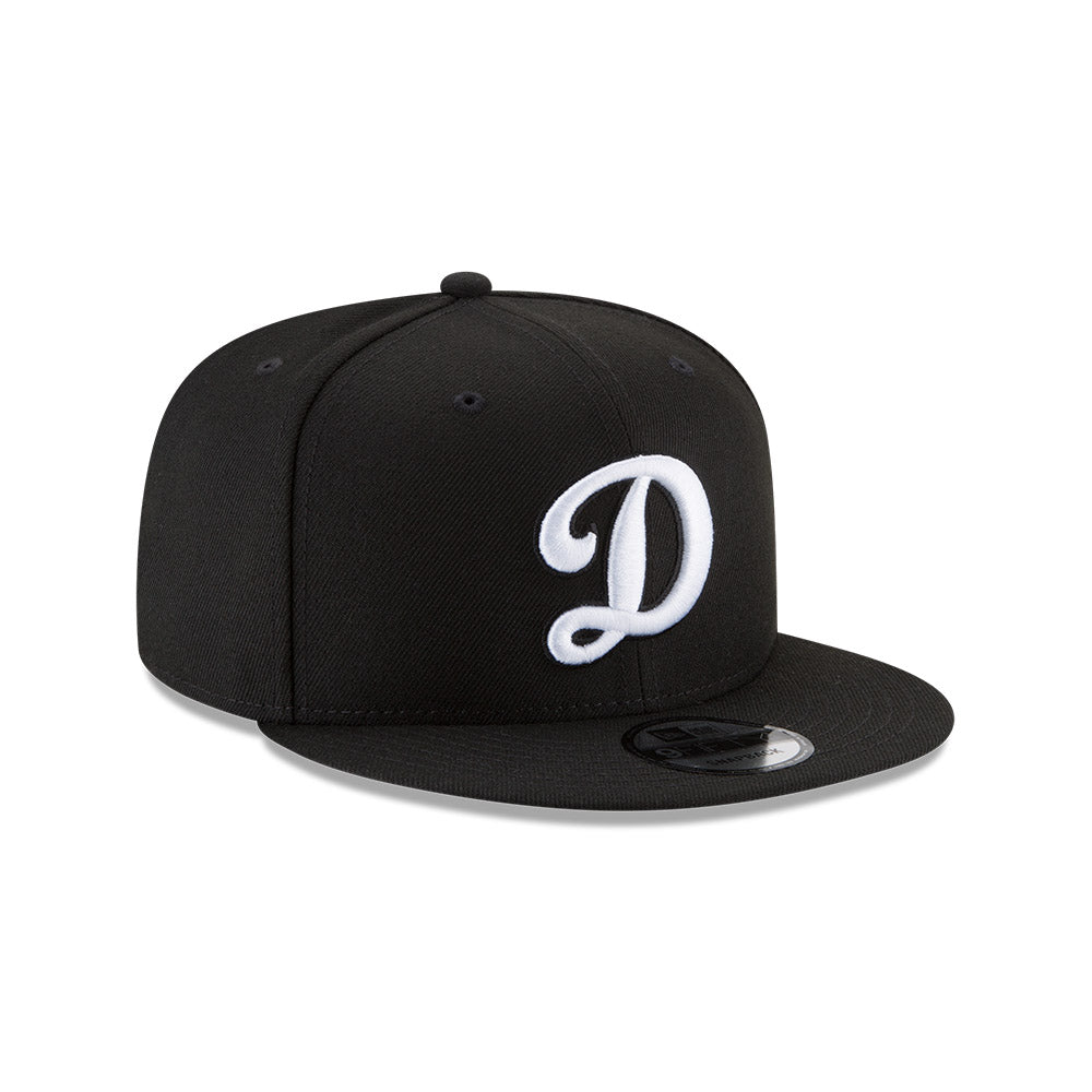 Los Angeles Dodgers New Era Black/White “D” 9FIFTY Snapback Hat、mySite、vikingsvslions