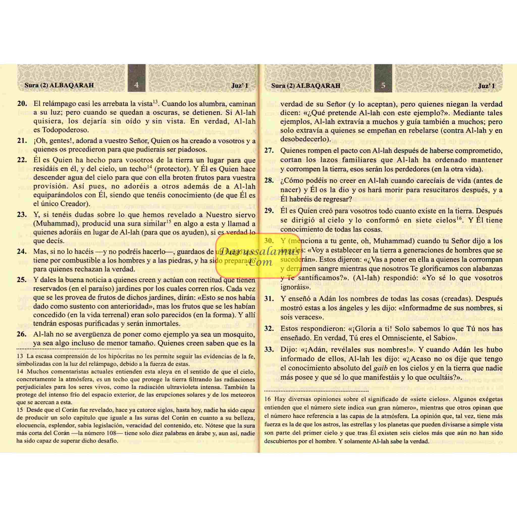 Del Coran - Quran in Spanish Language ( Pocket Plus) ( Soft Cover)、mySite、topwebapps