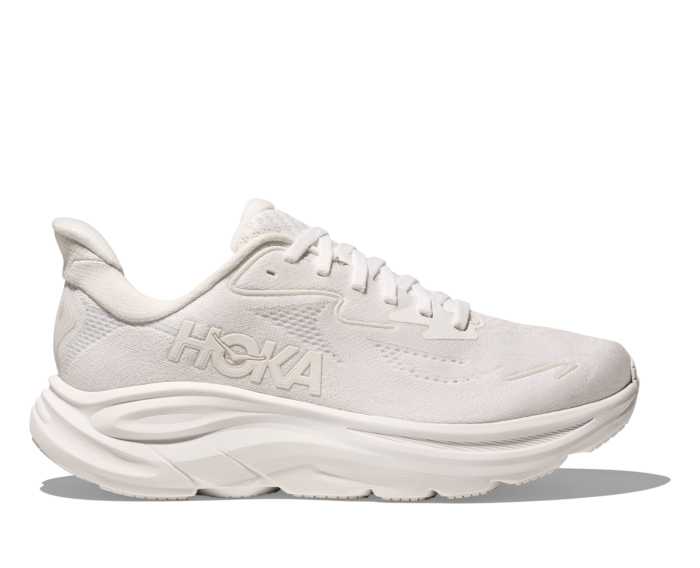 HOKA Women's Clifton 10 Cushioned Running Shoe - White/White、mySite、preschool7hills