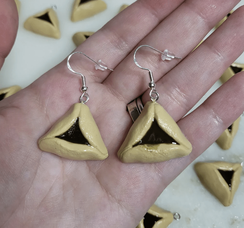 Purim Hamantaschen Earrings、mySite、topwebapps