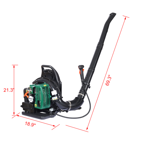 2-STROKE BACKPACK LEAF BLOWER,GAS 63.3cc,3.6HP 750CFM、、eastwooduniform