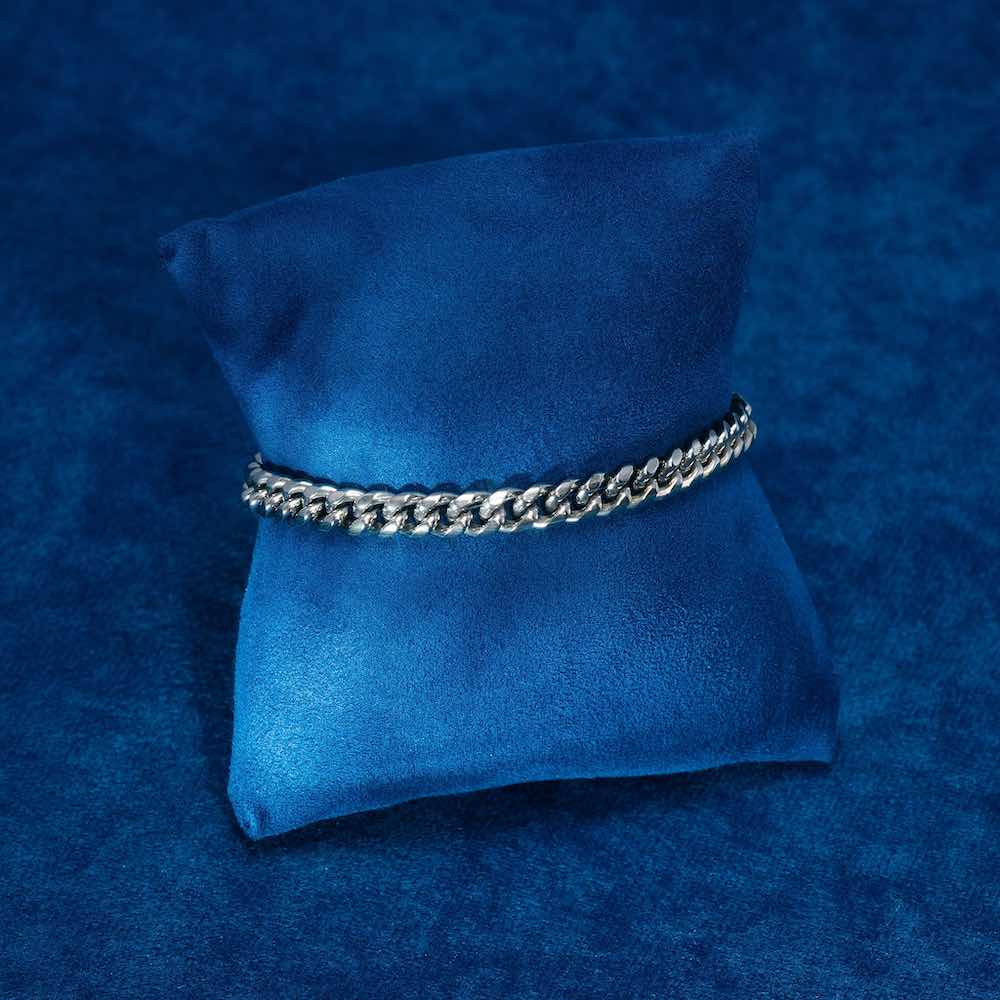 6MM Cuban Link Bracelet 14K White Gold、mySite、hinf8tx79