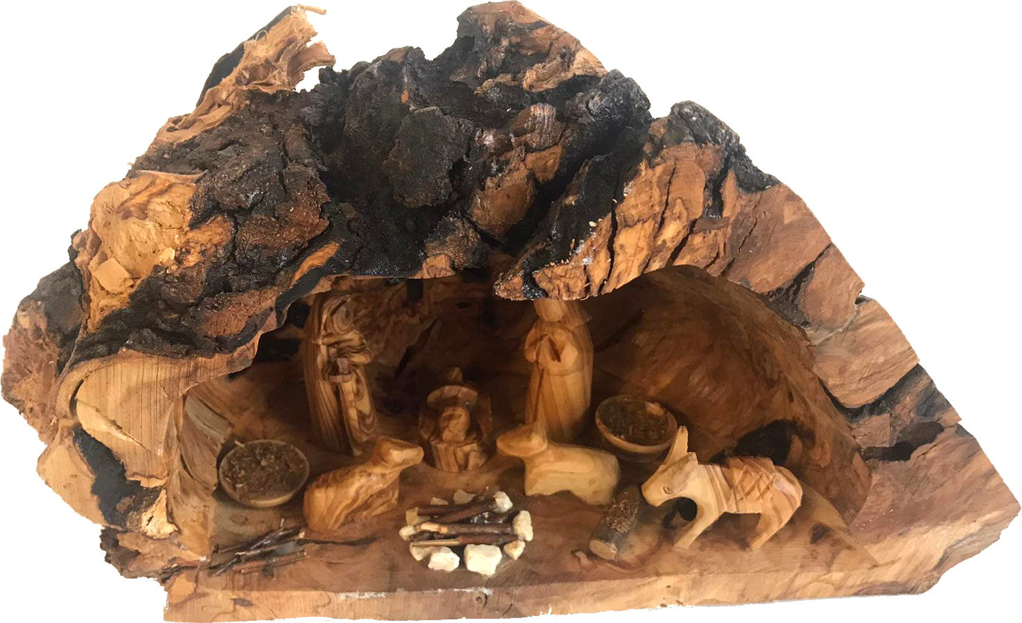  Holy Land Market Unique Olive Wood Nativity Set with Carved in by Hand Rustic Stable - no Two Alike、mySite、elrpsem3k