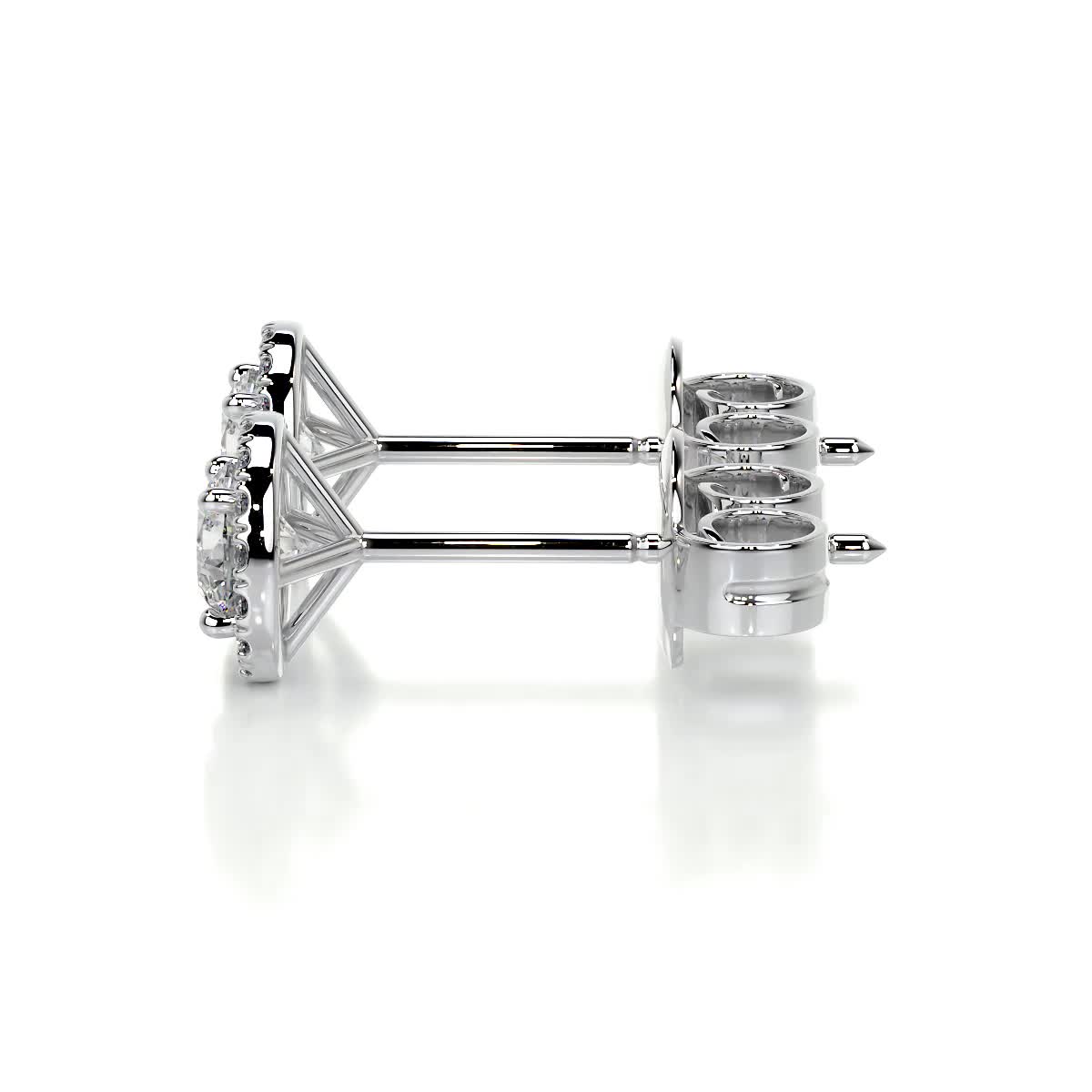 Courtney Lab Grown Diamond Earrings -18K White Gold、mySite、hinf8tx79